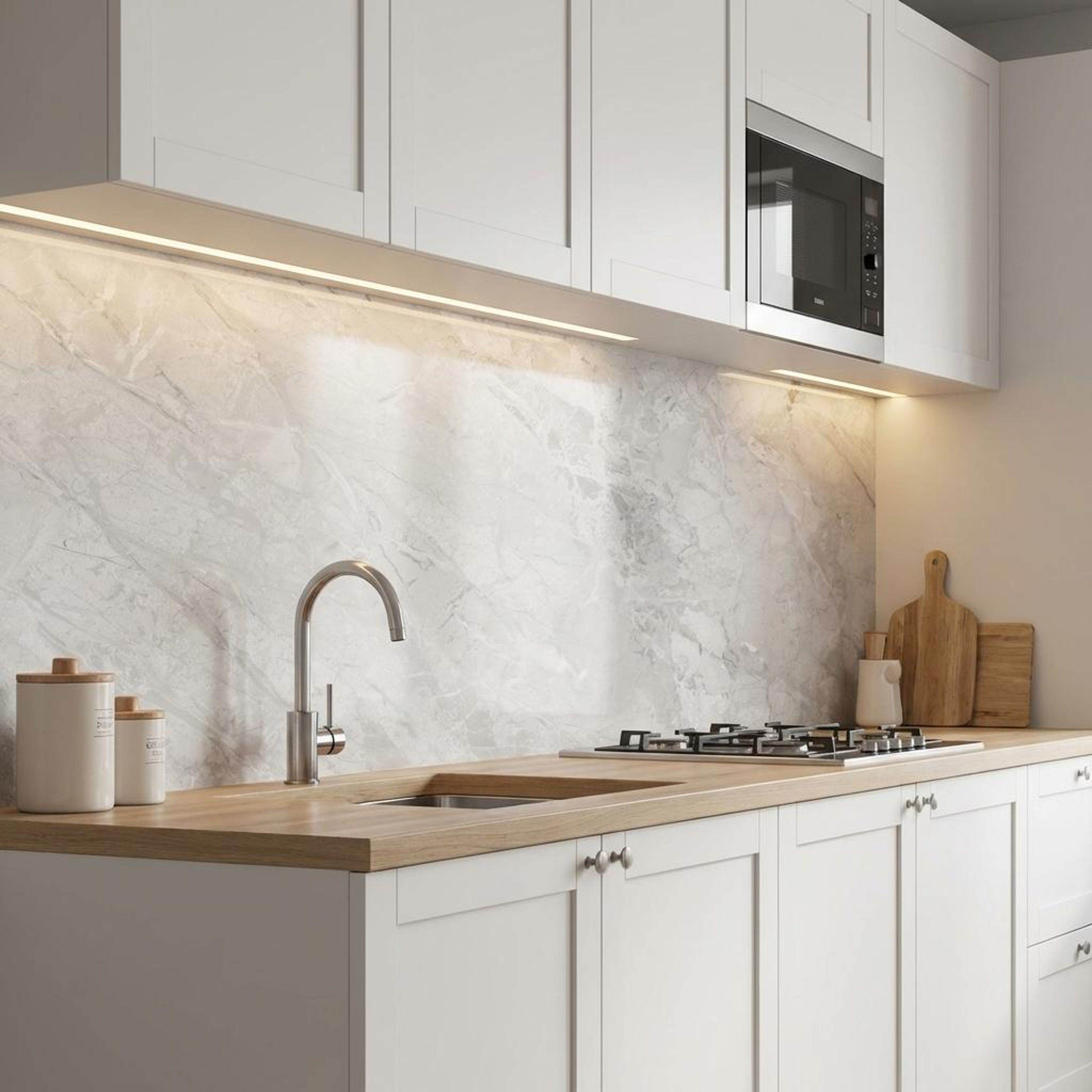 Zibon Sterling Silk, Light Grey, Marble, Tiles - Vitrified - Full Body, 5 x 2.5 ft, 9 mm