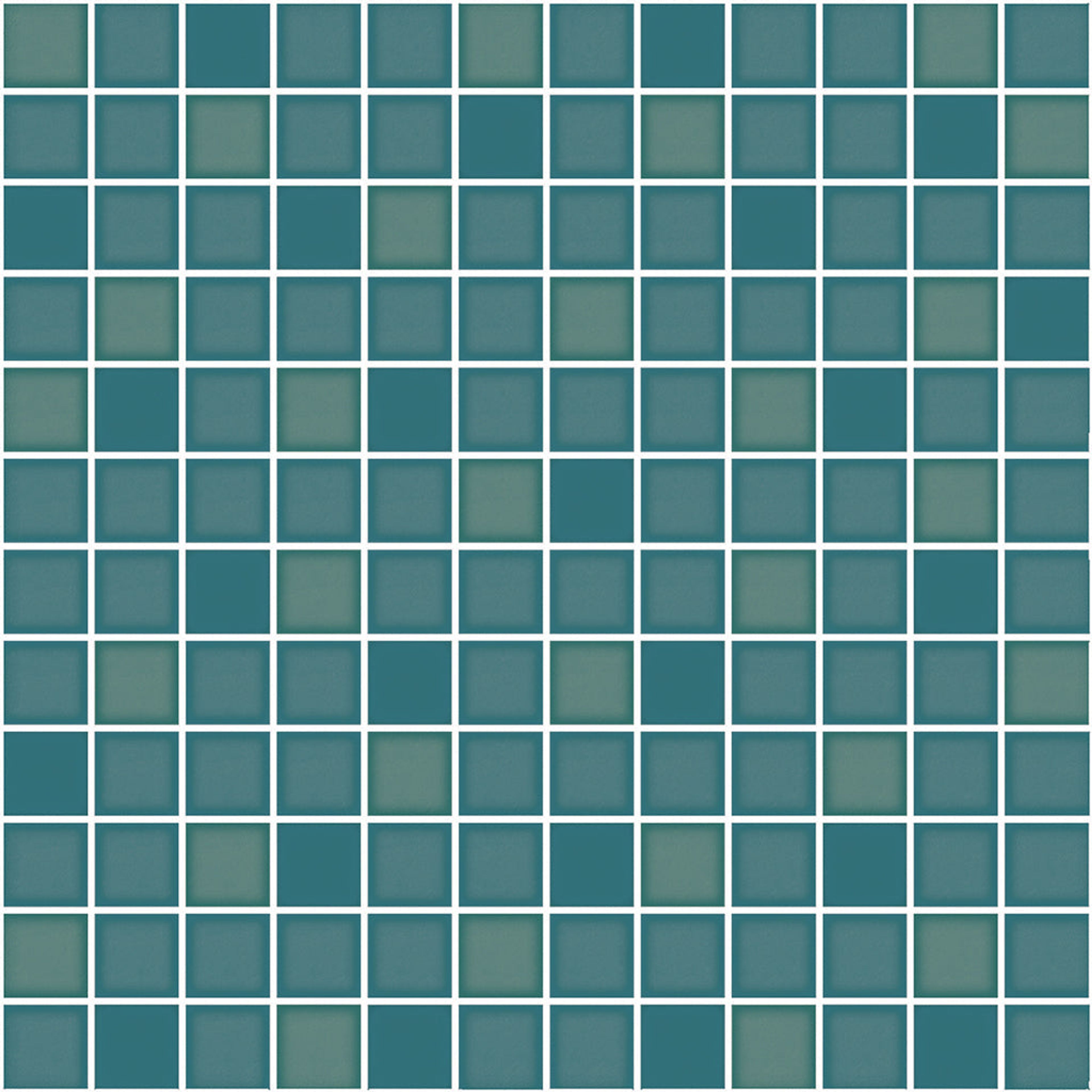 Ester Aqua Mosaic, Grey, Zellige Chips, Tiles - Vitrified - Full Body, 1 x 1 ft, 9 mm