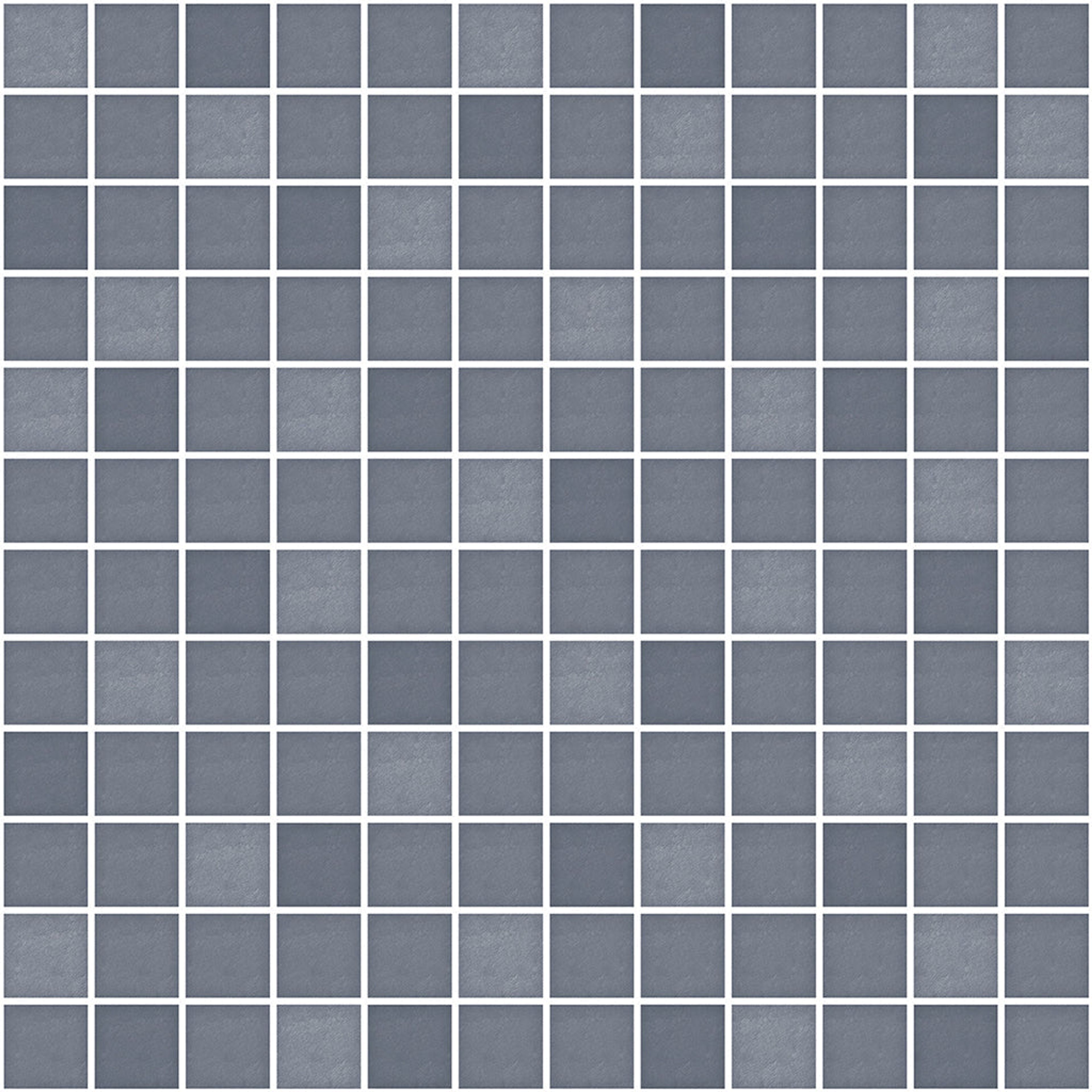 Ester Slate Mosaic, Medium Grey, Zellige Chips, Tiles - Vitrified - Full Body, 1 x 1 ft, 9 mm