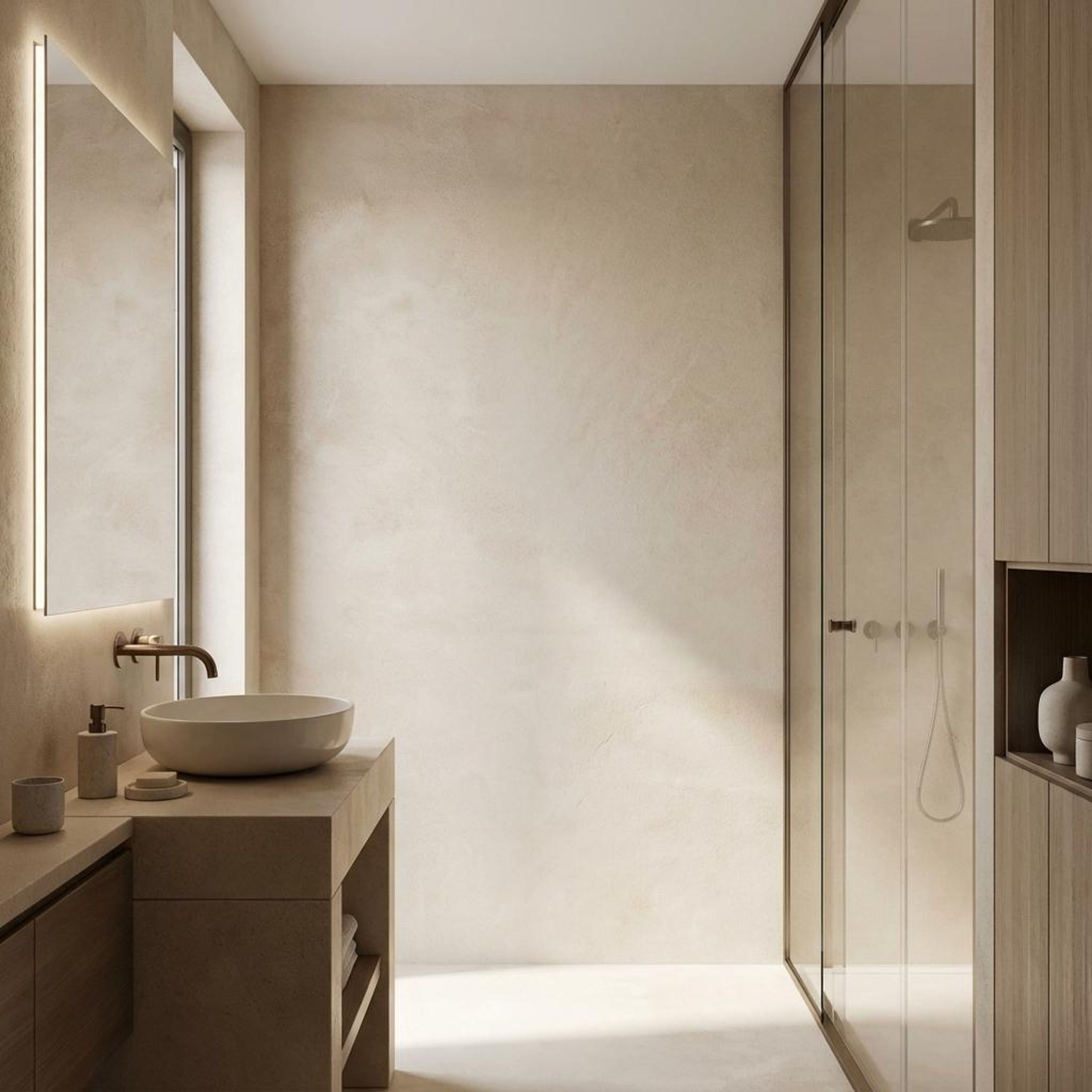 Almond Whisper, Light Beige, Plain, Tiles - Vitrified - Full Body, 4 x 2 ft, 7 mm