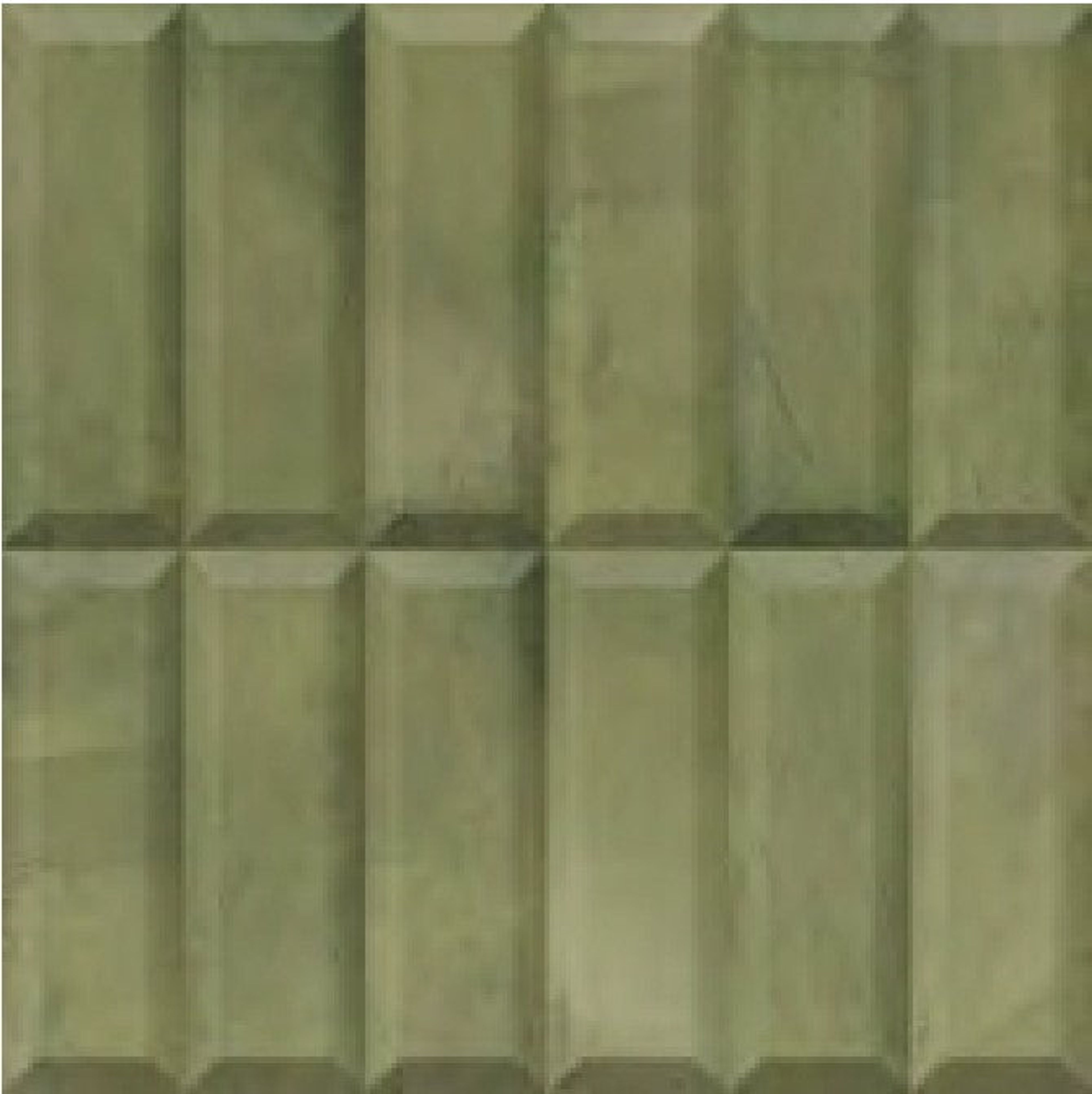 Harmony Haven, Olive Green, Subway, Tiles - Ceramic, 1 x 1 ft, 7 mm
