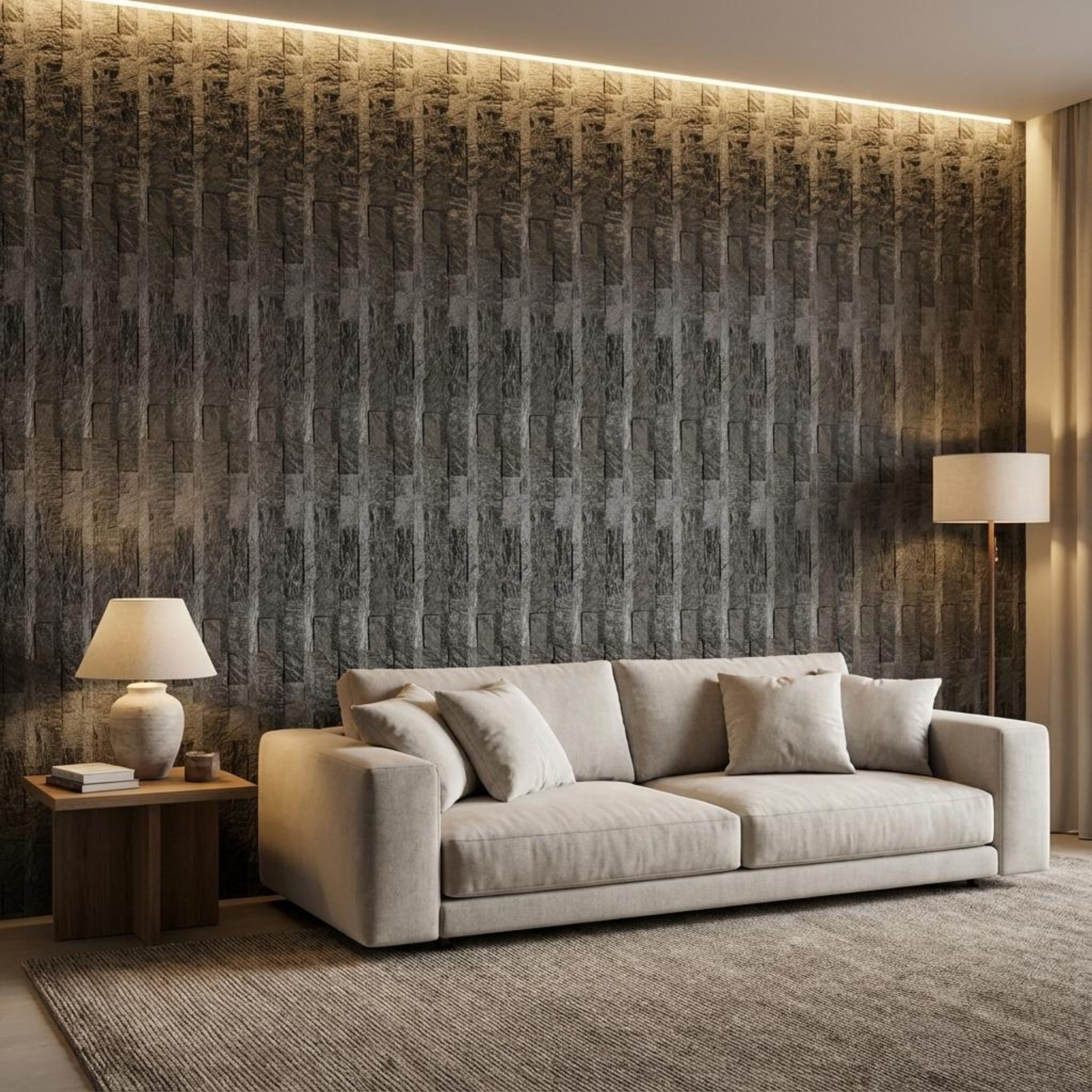 Sora Weave 637 Multi-colour PVC Panels | 2 x 0.5 Ft, 2 mm