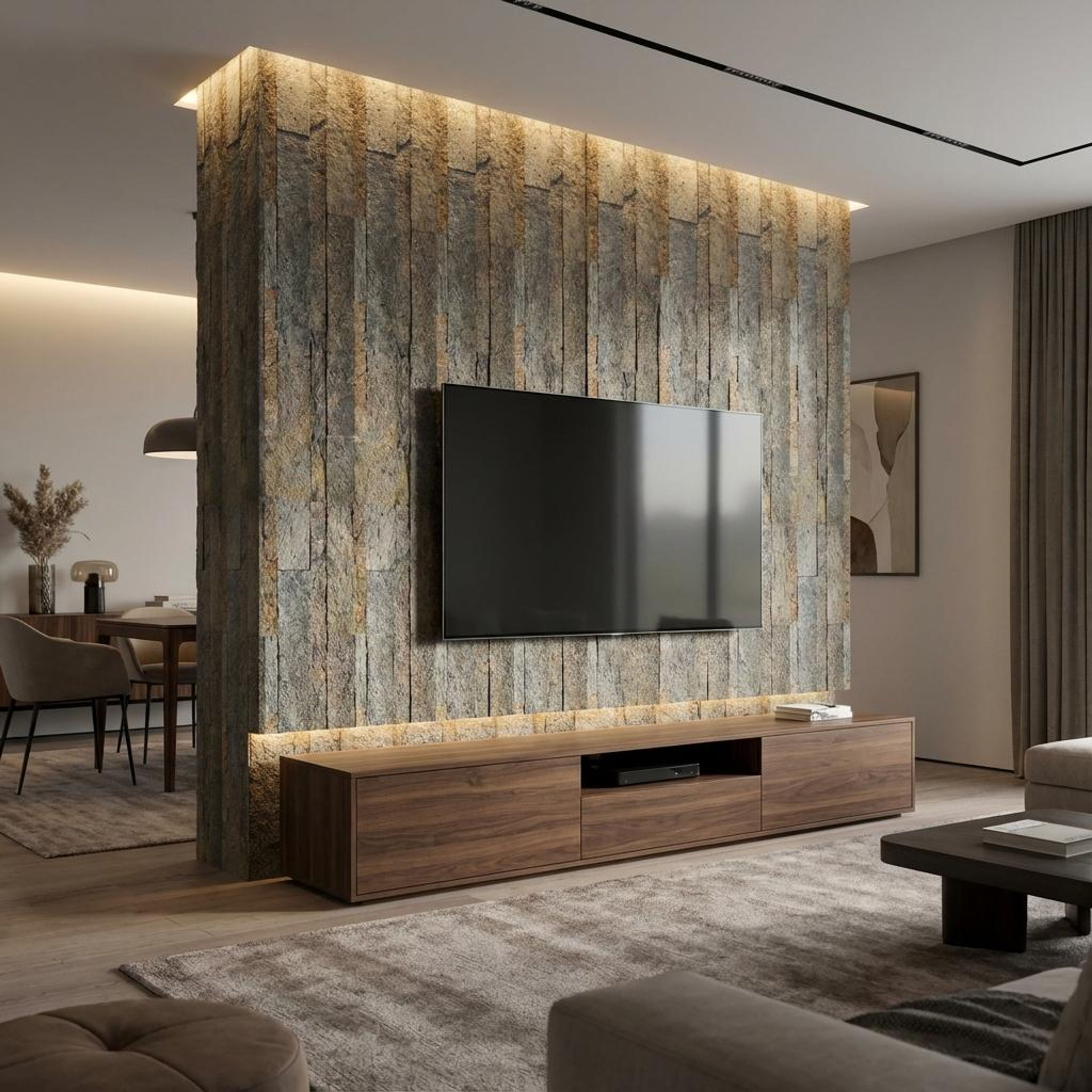 Umber Bloom 635 Multi-colour PVC Panels | 2 x 0.5 Ft, 2 mm