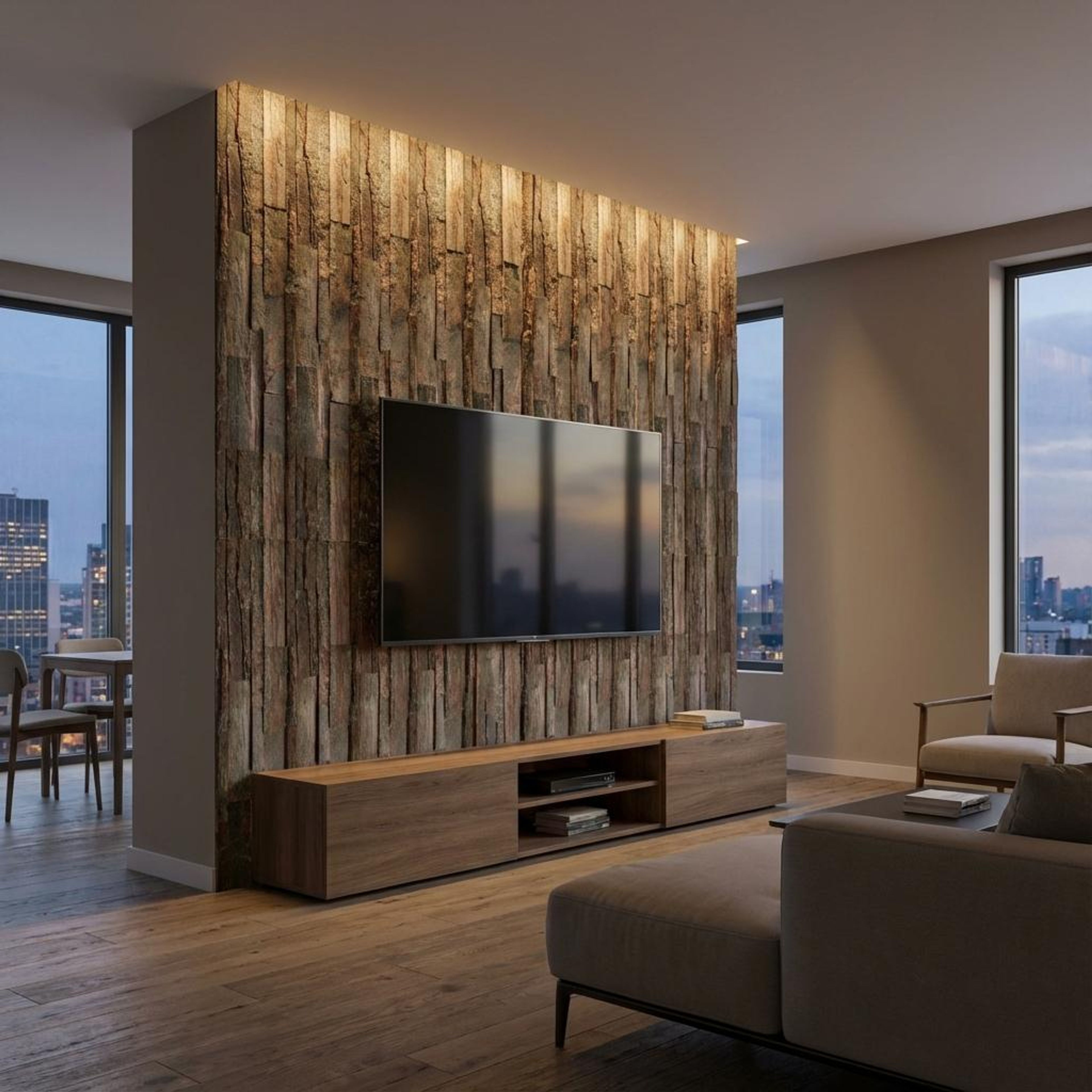 Pure Edge 633 Multi-colour PVC Panels | 2 x 0.5 Ft, 2 mm