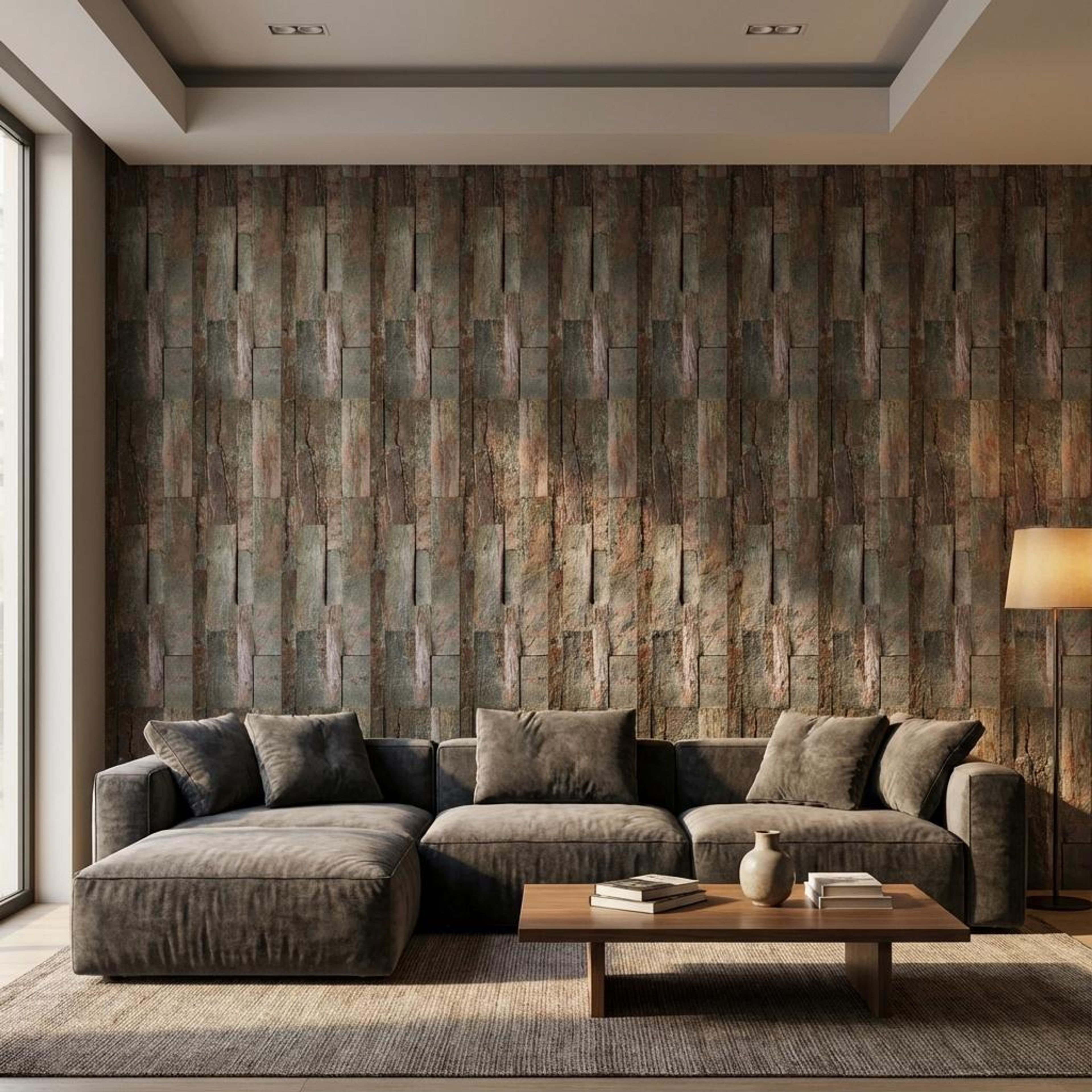 Pure Edge 633 Multi-colour PVC Panels | 2 x 0.5 Ft, 2 mm