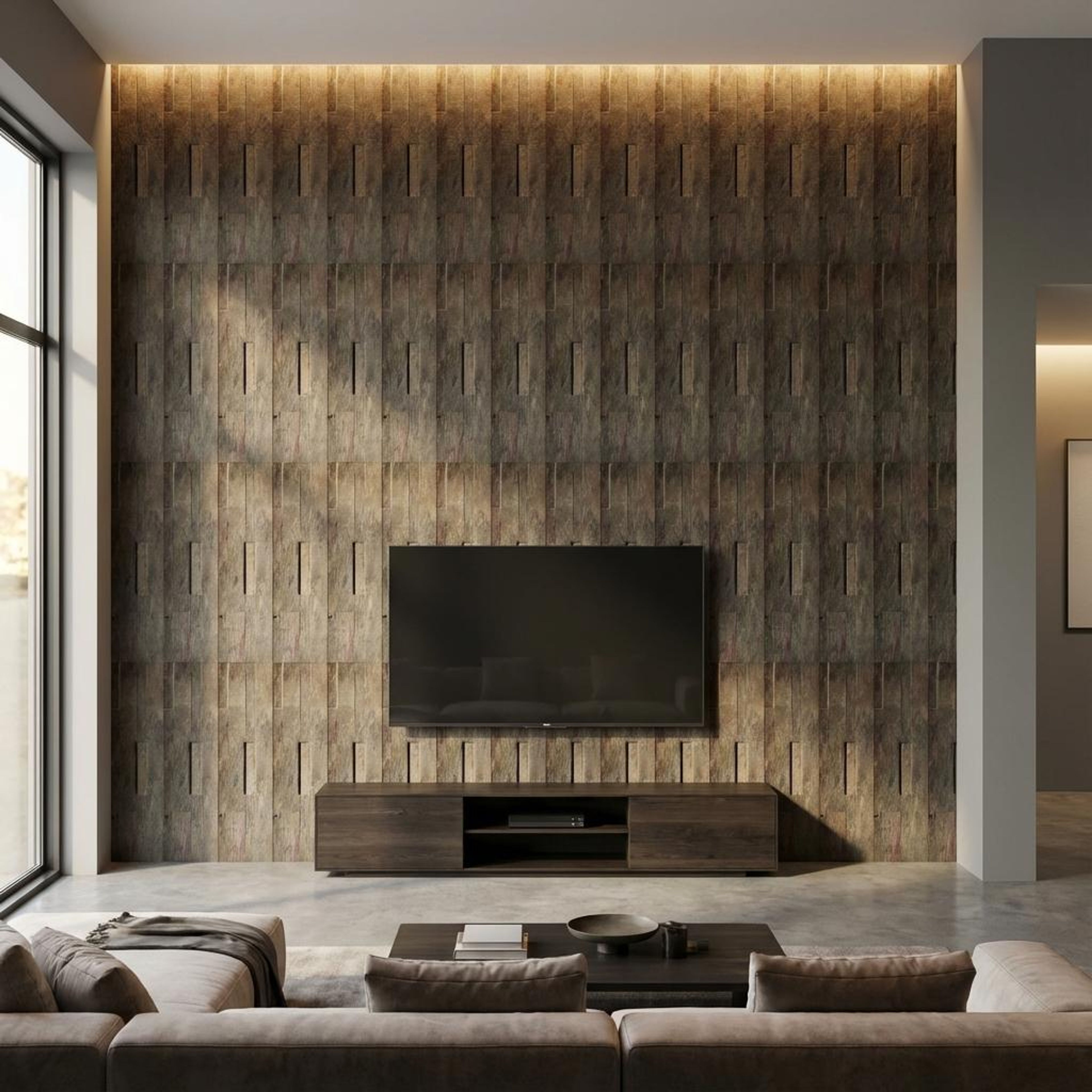 Urban Form 631 Multi-colour PVC Panels | 2 x 0.5 Ft, 2 mm