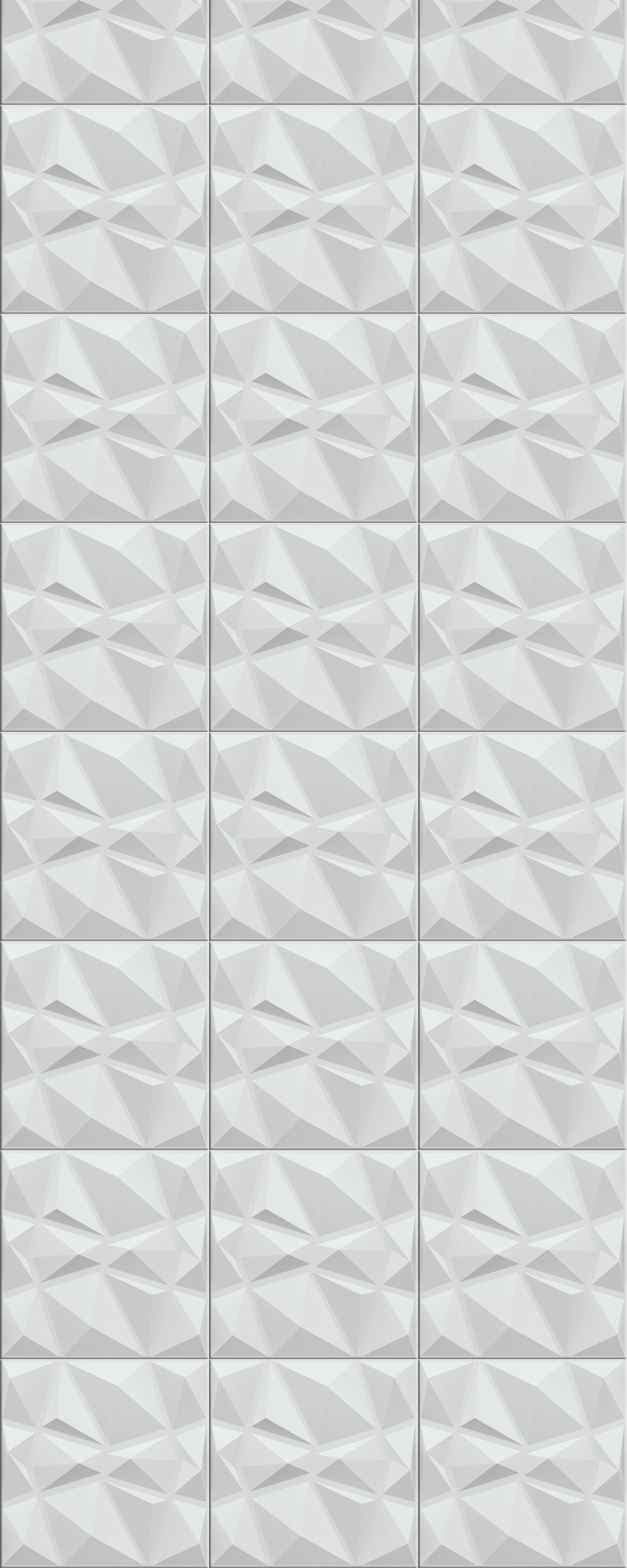 Côte Edge 627 White PVC Panels | 1.6 x 1.6 Ft, 1 mm