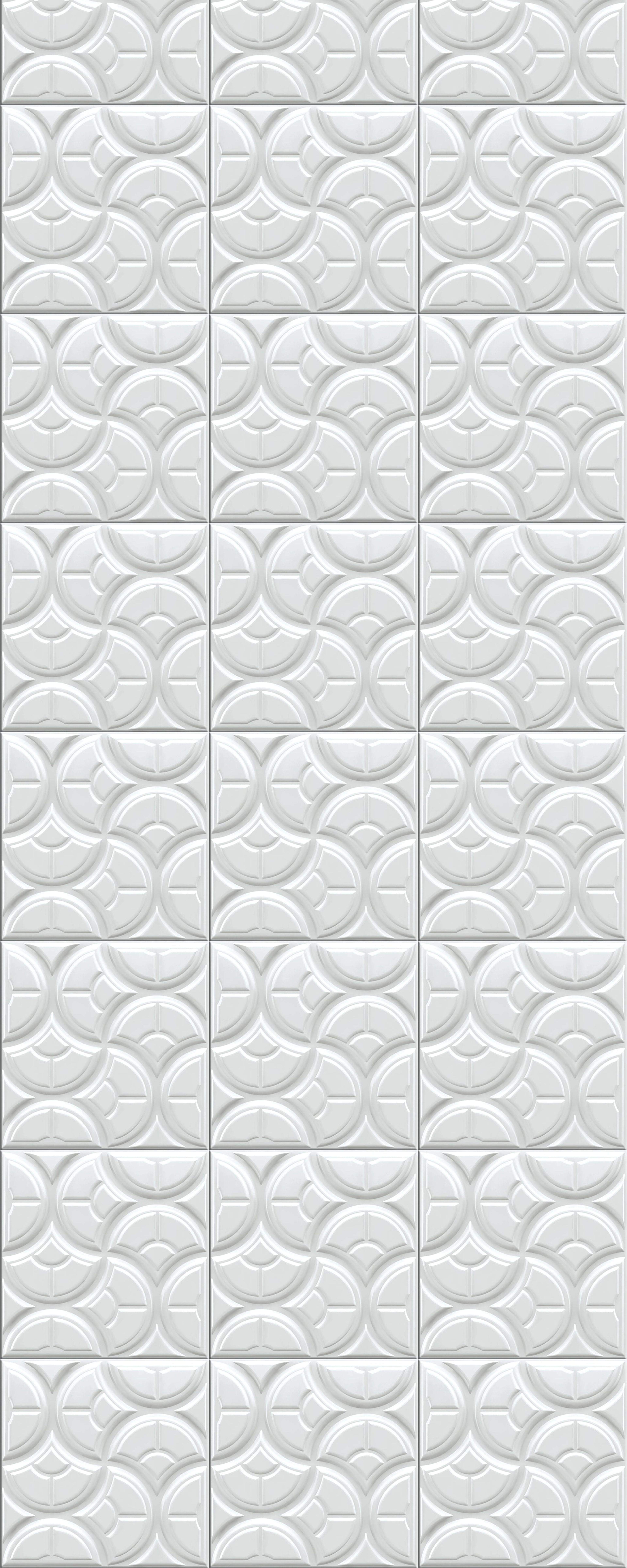 Pure Leaf 626 White PVC Panels | 1.6 x 1.6 Ft, 1 mm