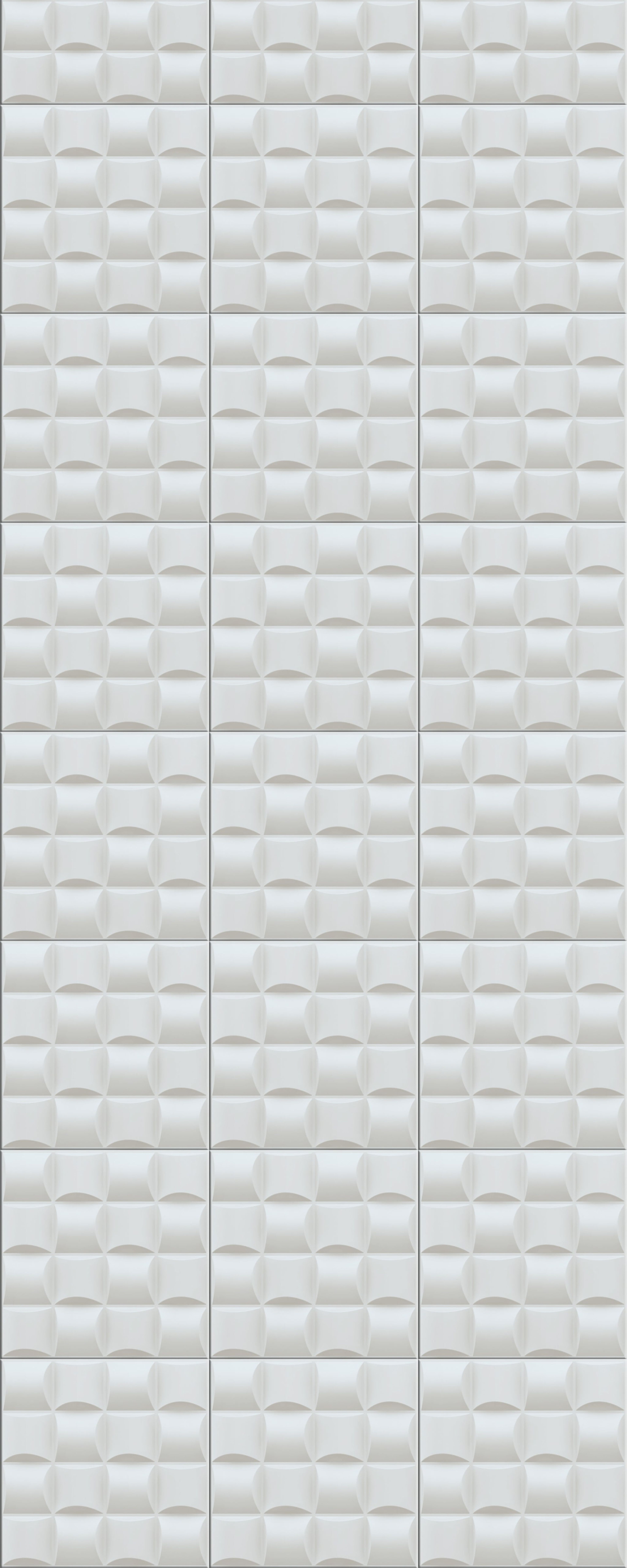 Terra Leaf 615 White PVC Panels | 1.6 x 1.6 Ft, 1 mm