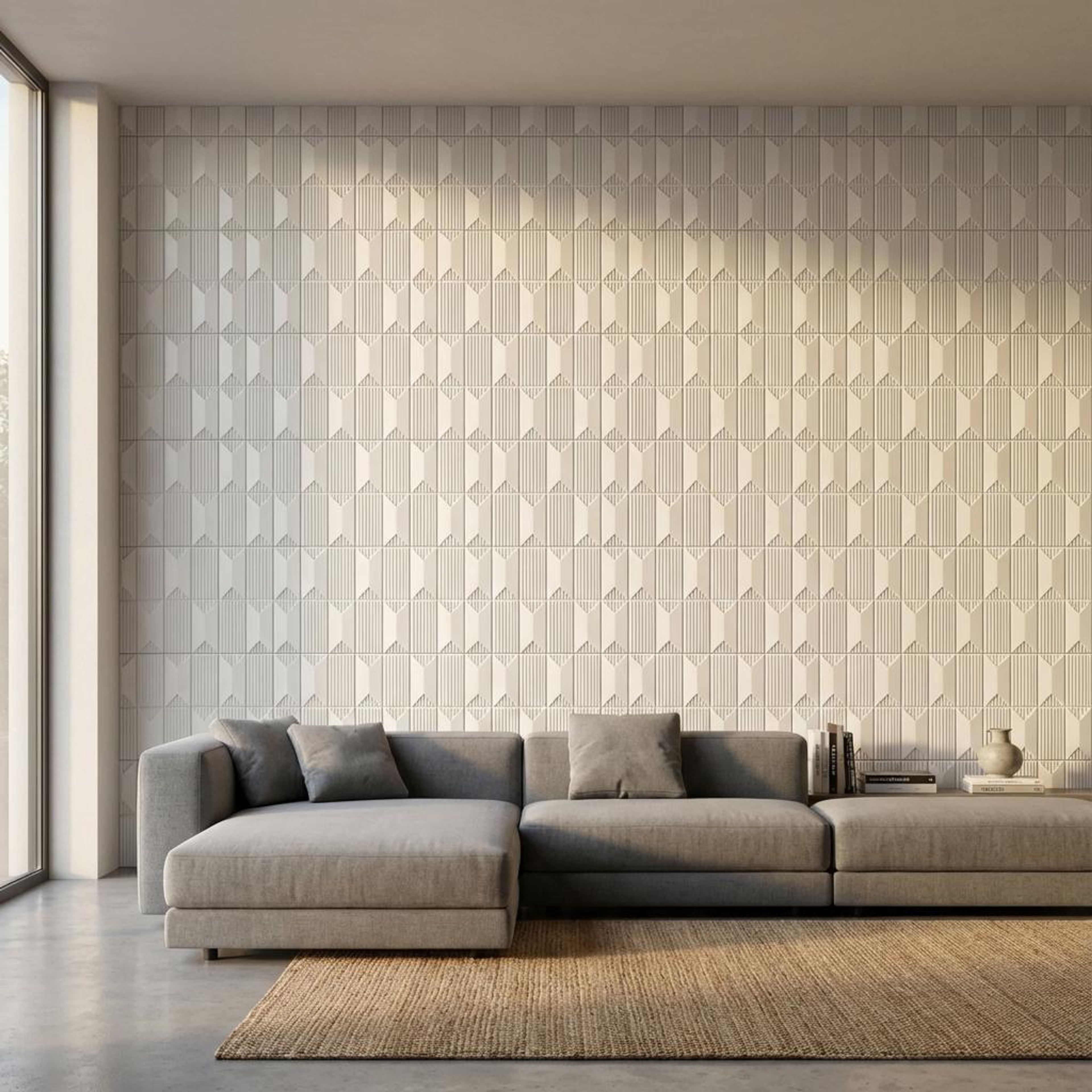 Elan Luxe 614 White PVC Panels | 1.6 x 1.6 Ft, 1 mm