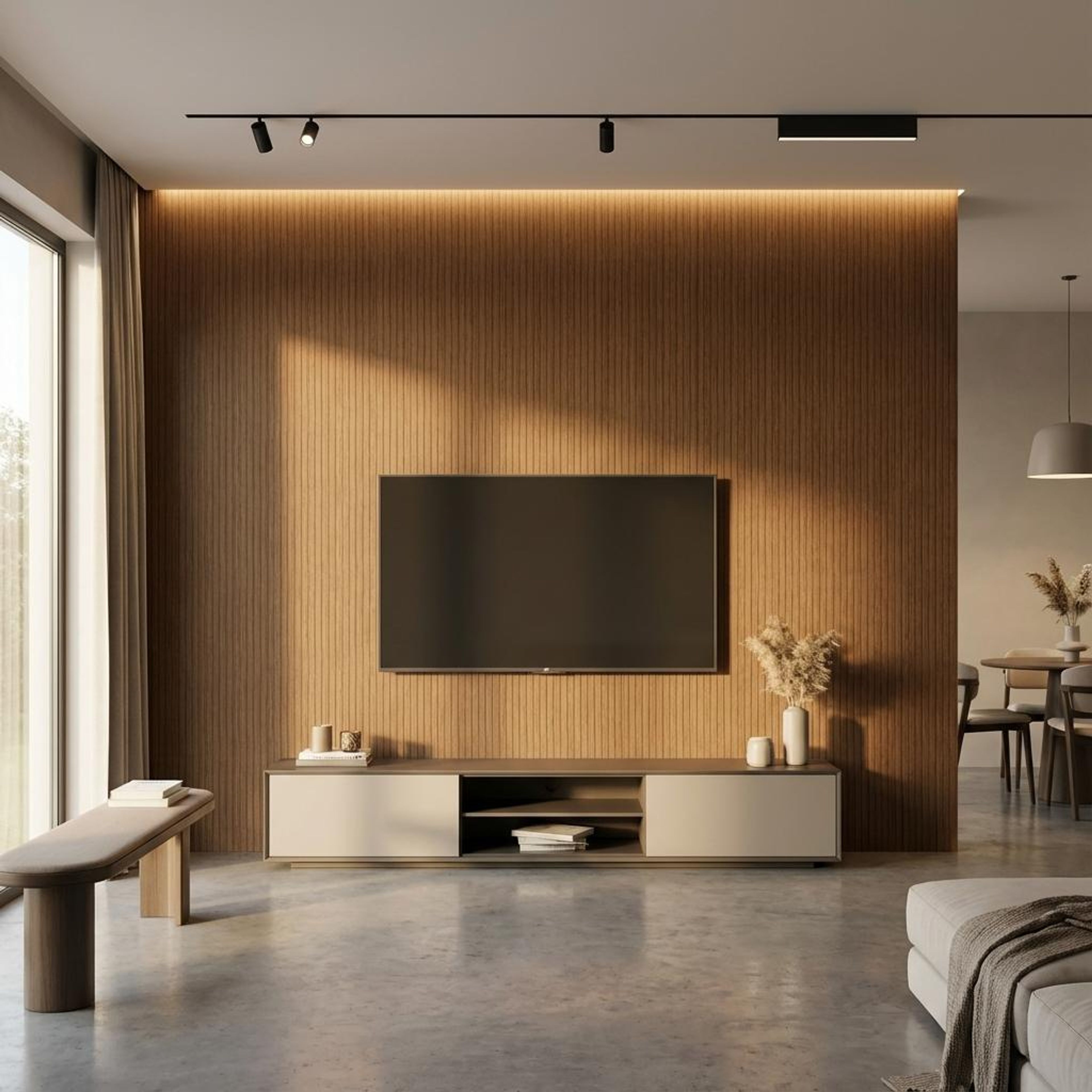 Umber Form 606 Multi-colour MDF Panels | 9 x 0.4 Ft, 12 mm