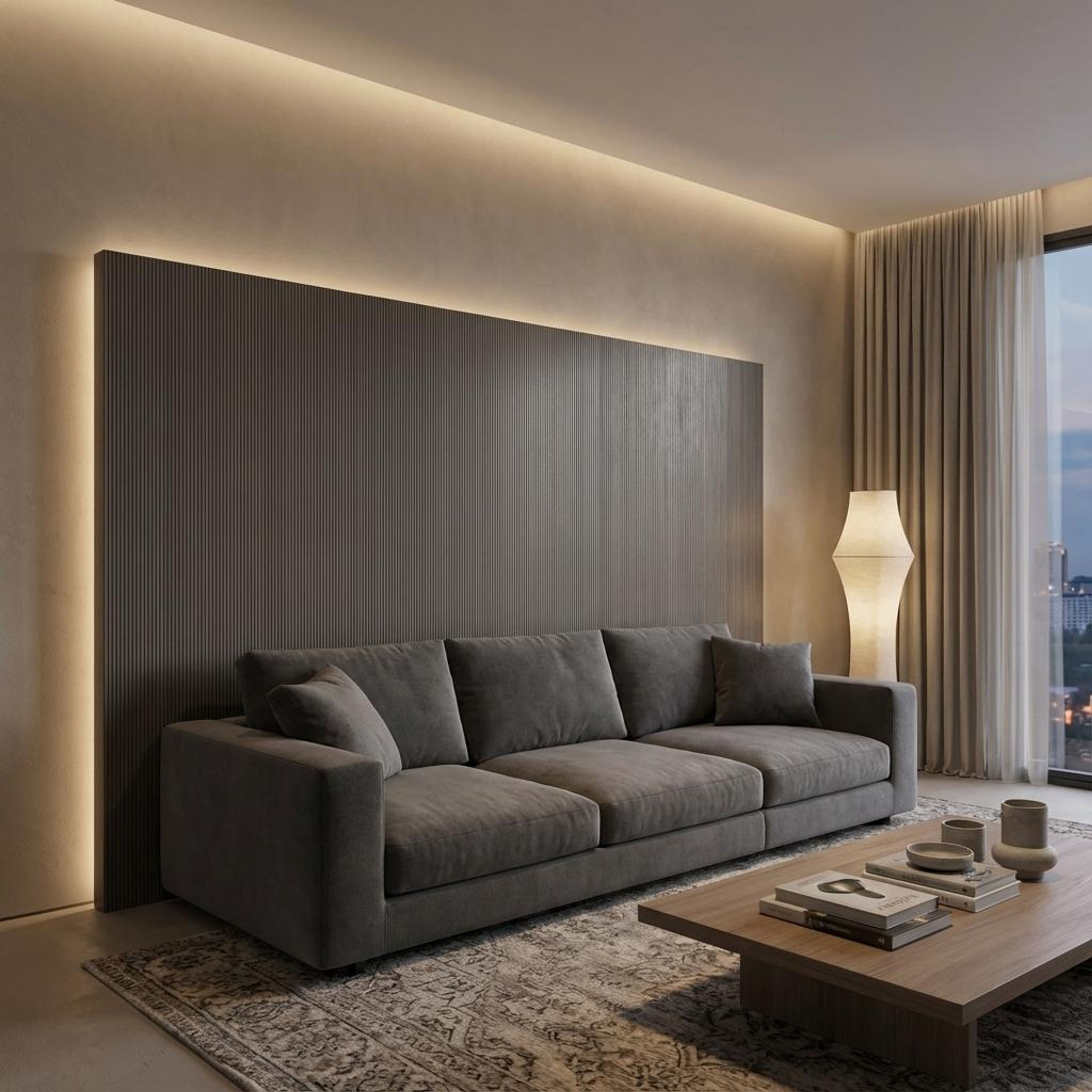 Elan Luxe 599 Multi-colour MDF Panels | 8 x 0.4 Ft, 12 mm