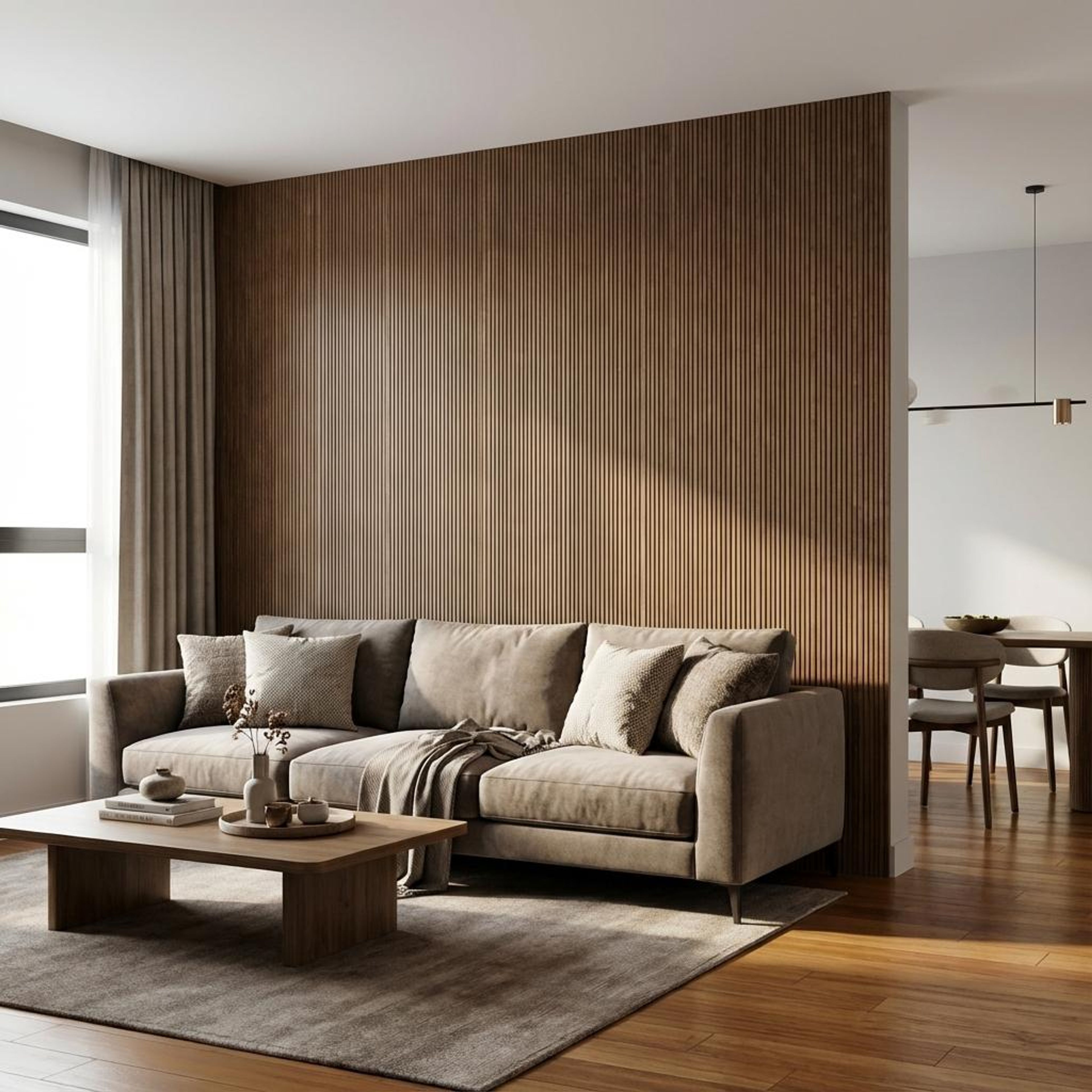 Aria Weave 591 Multi-colour MDF Panels | 8 x 0.4 Ft, 12 mm