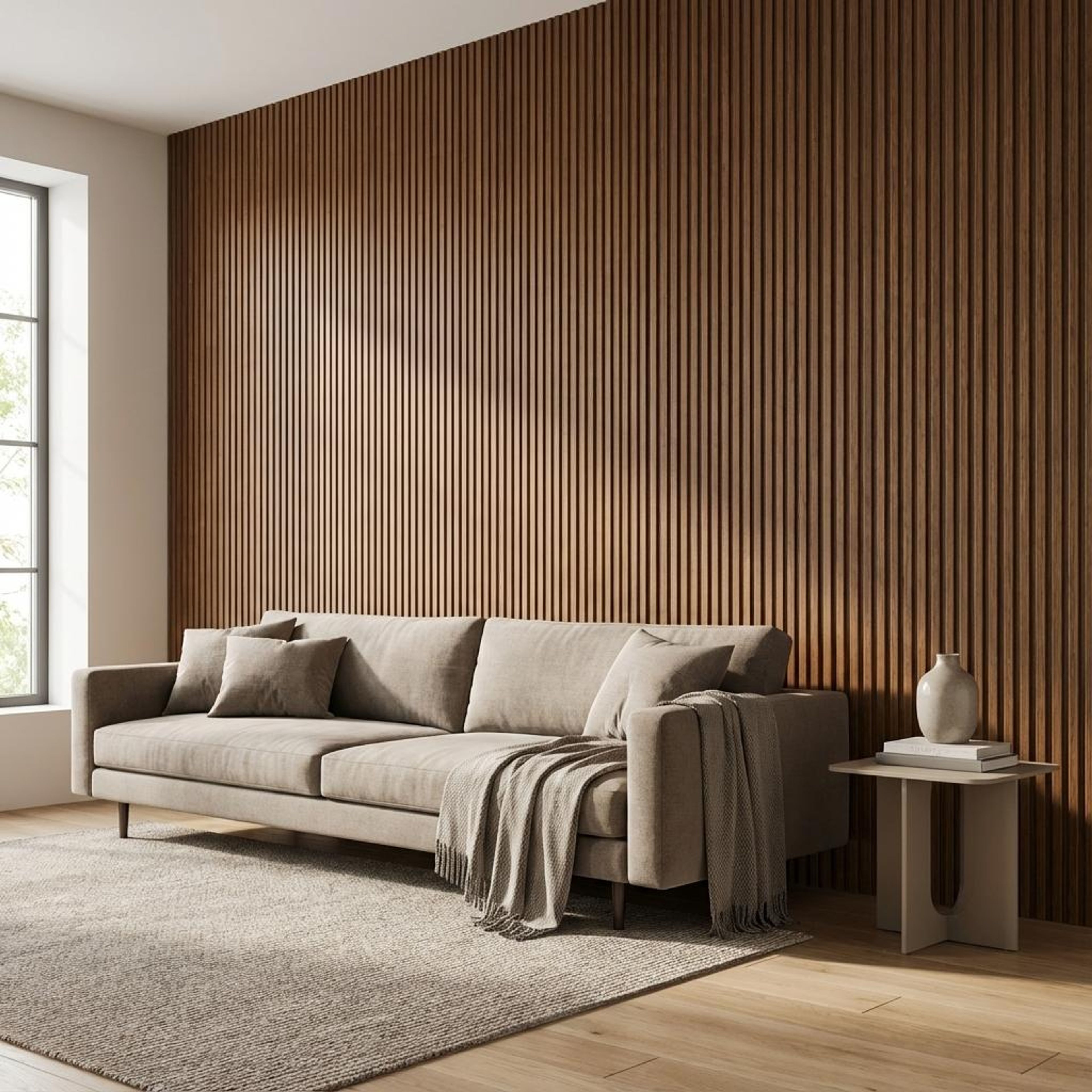 Urban Stone 578 Multi-colour MDF Panels | 9 x 0.4 Ft, 18 mm