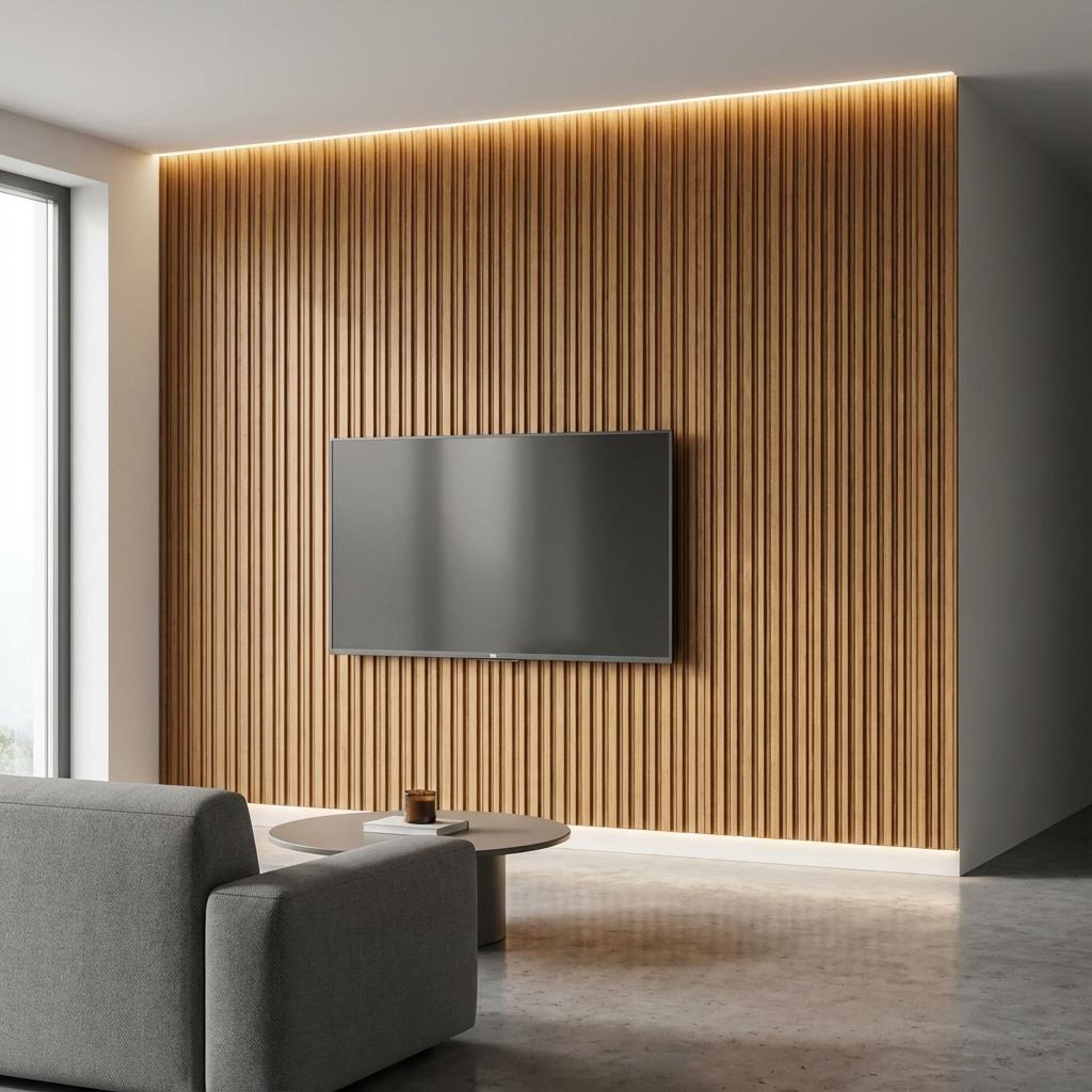 Sora Wood 573 Multi-colour MDF Panels | 9 x 0.4 Ft, 18 mm