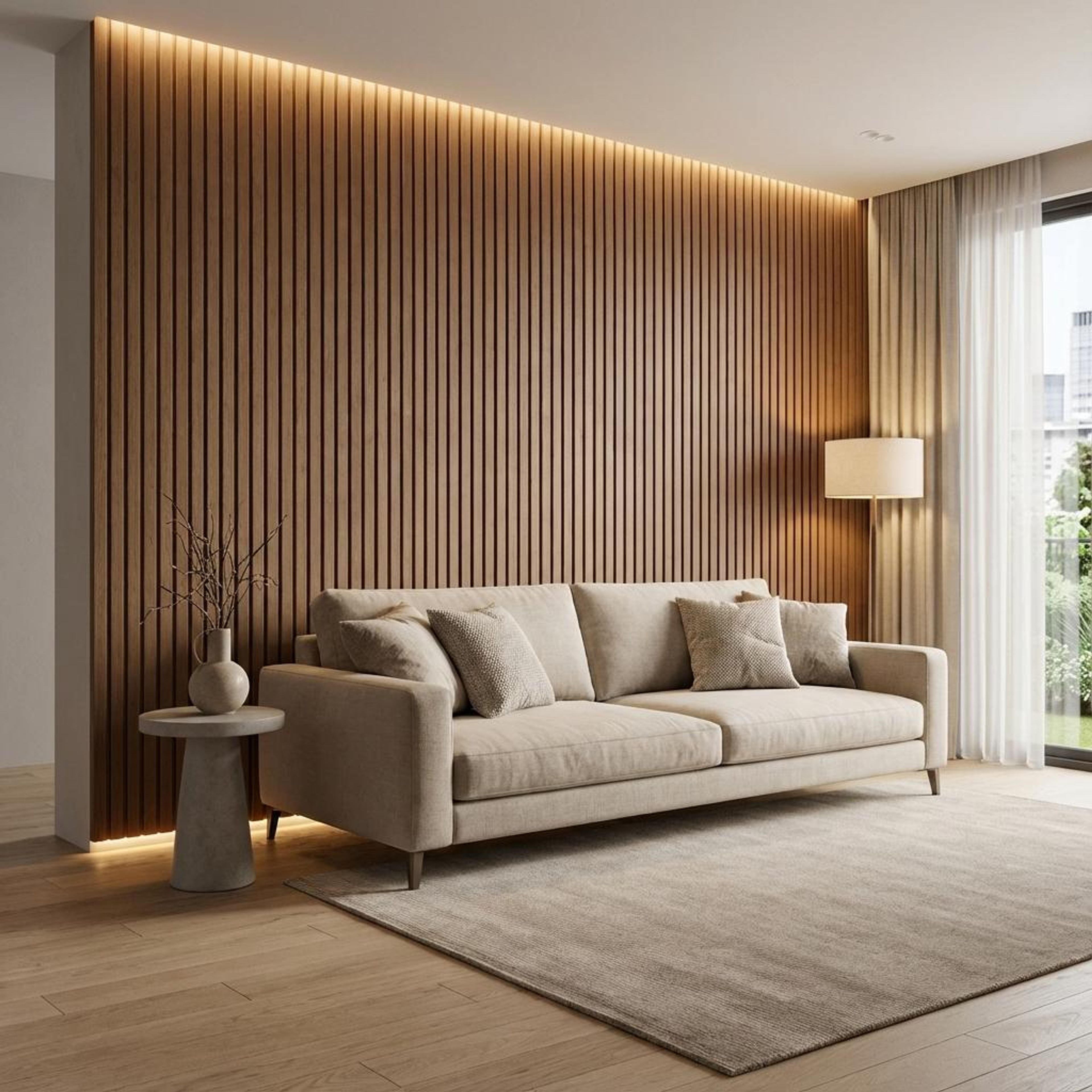 Flint Rise 567 Multi-colour MDF Panels | 9 x 0.4 Ft, 18 mm