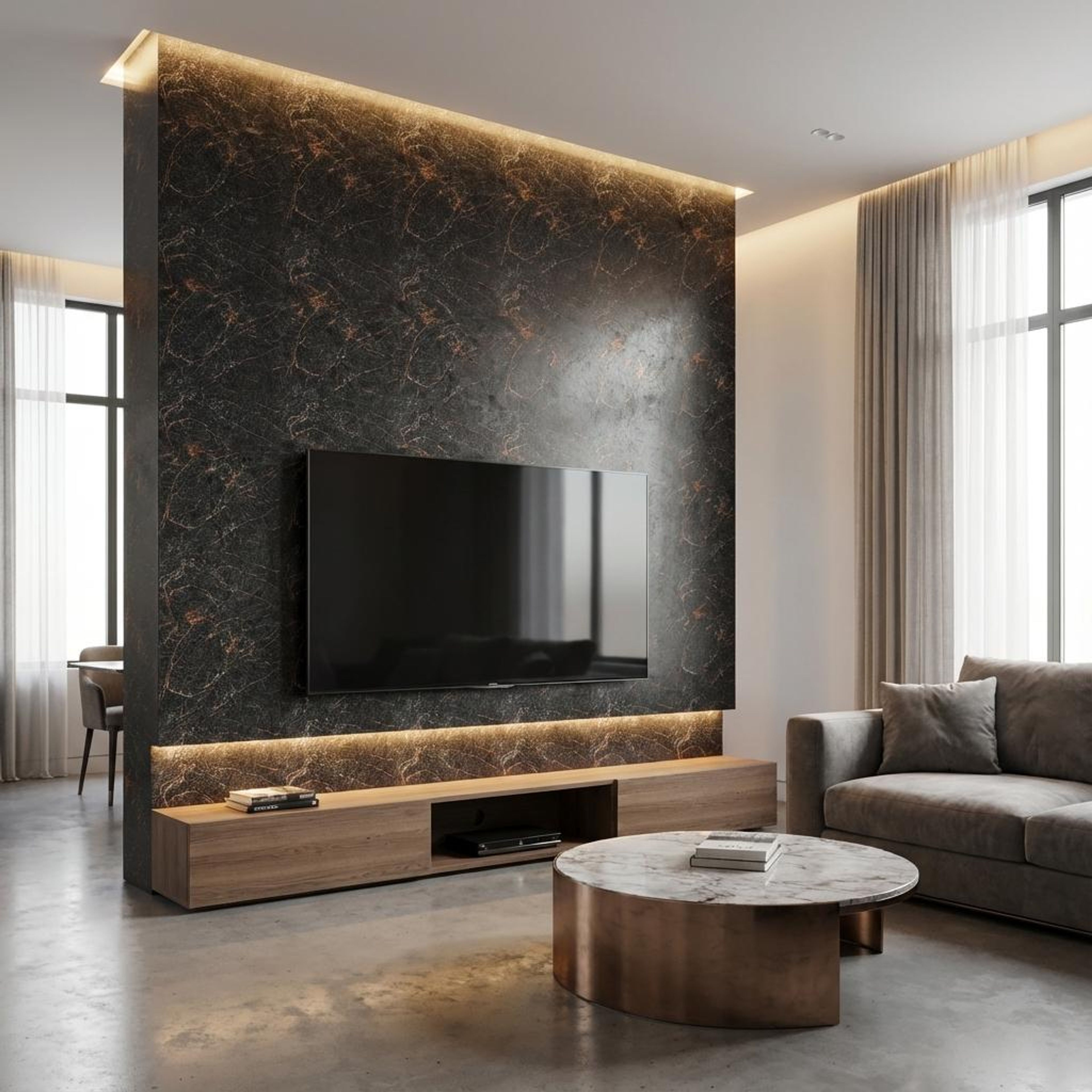 Viva Rise 439 Oak brown Polystyrene Panels | 8 x 1 Ft, 10 mm