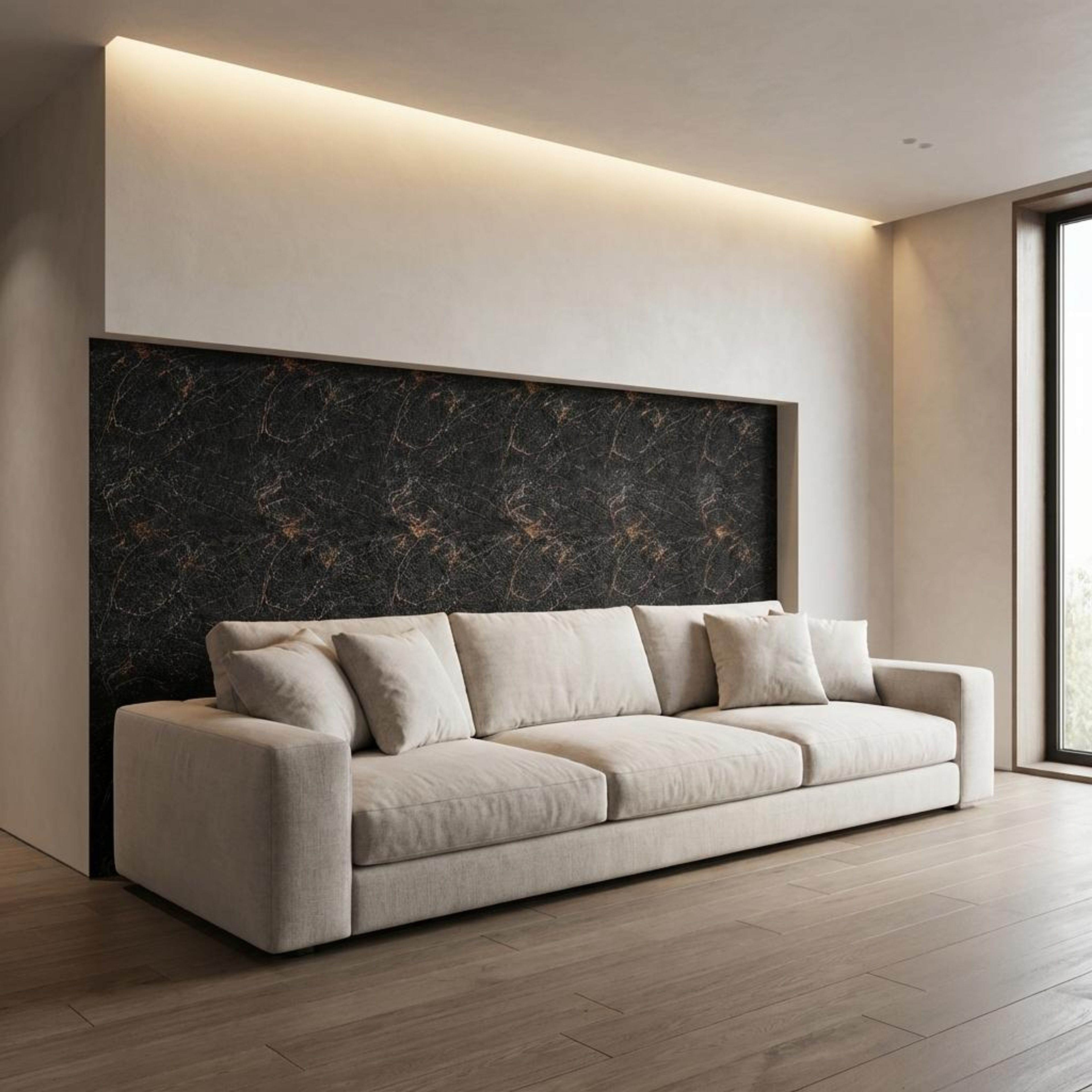 Viva Rise 439 Oak brown Polystyrene Panels | 8 x 1 Ft, 10 mm