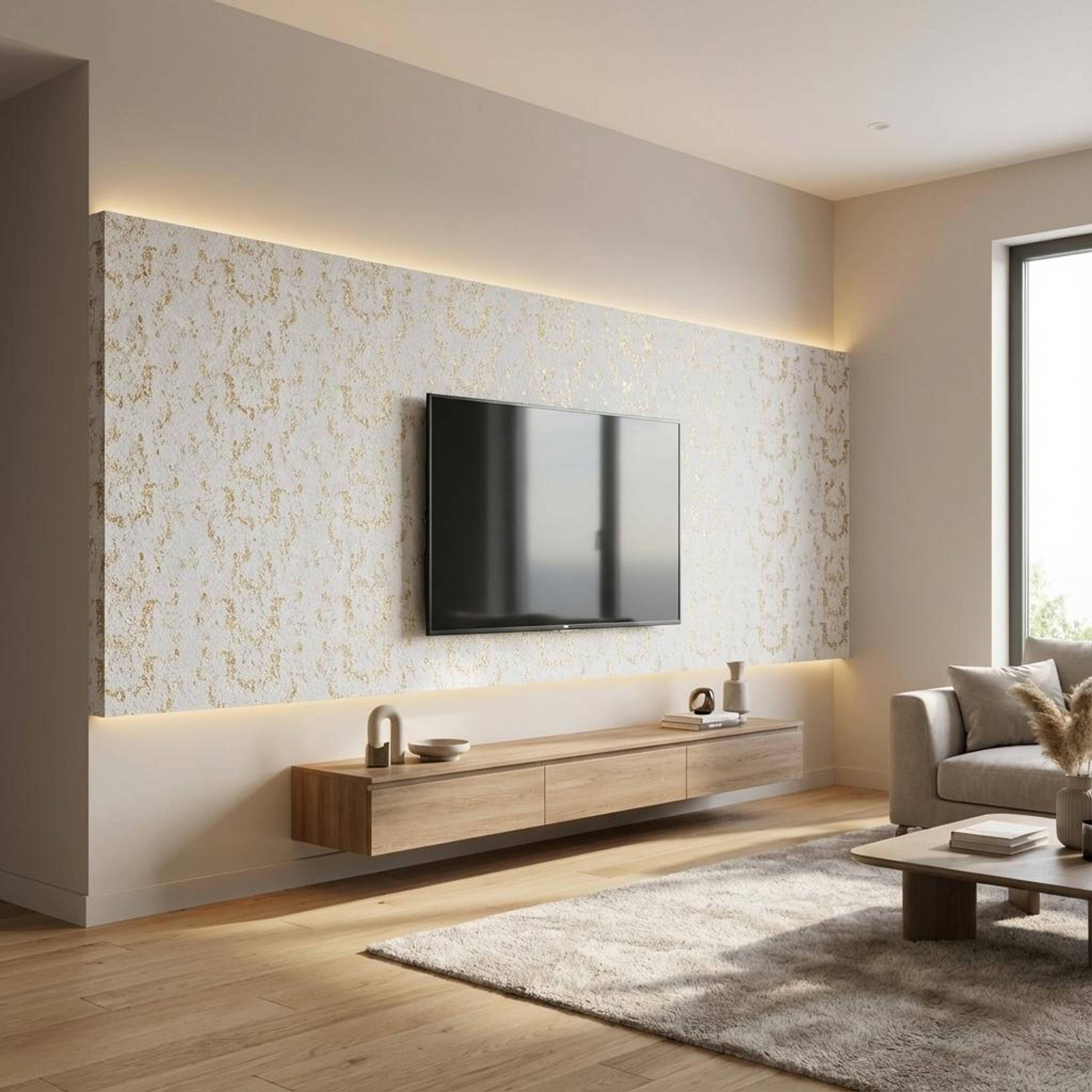 Noir Frost 434 Light Copper Polystyrene Panels | 8 x 1 Ft, 10 mm