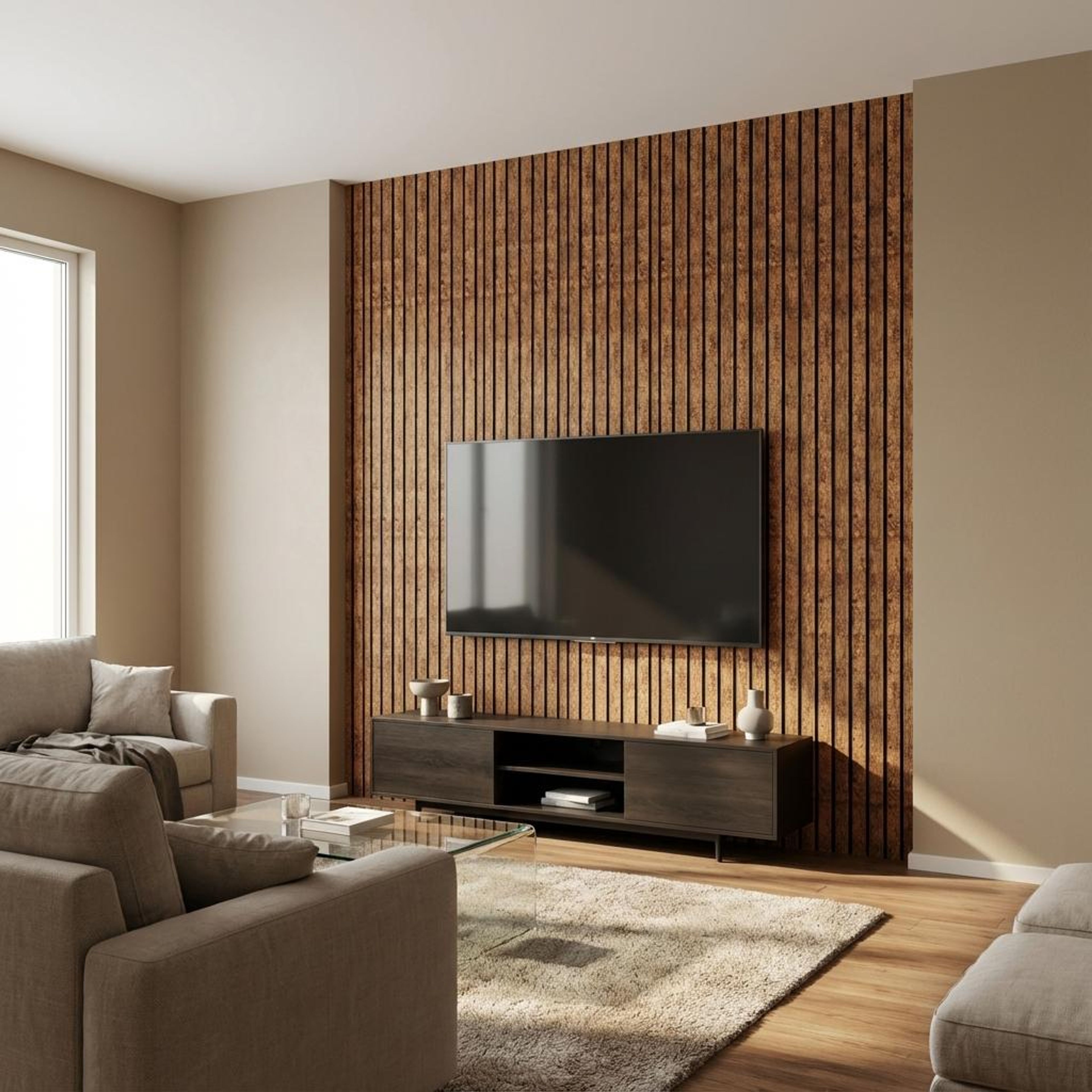 Nova Drift 425 Tan brown Polystyrene Panels | 8 x 0.4 Ft, 12 mm