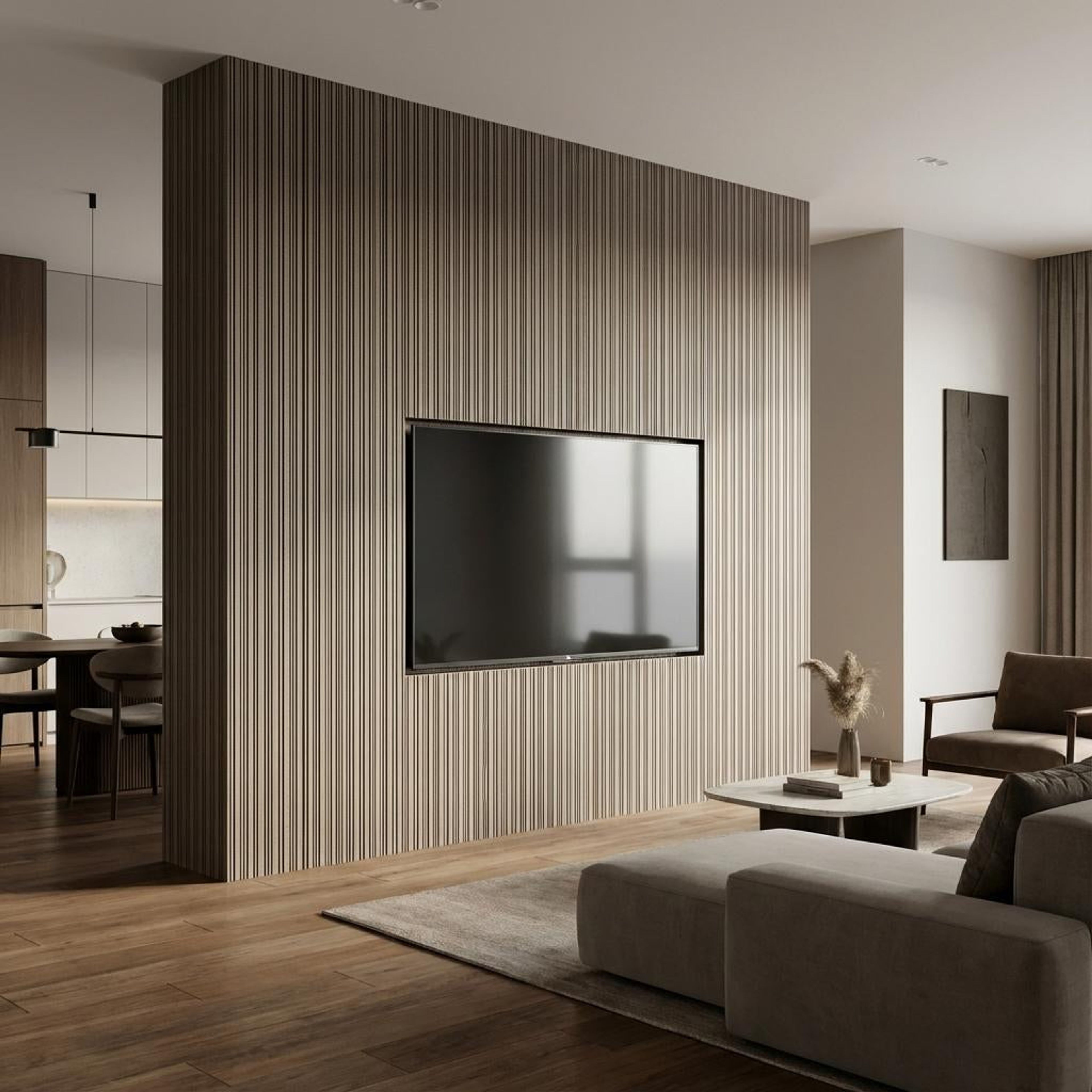 Sora Root 424 Deep bronze Polystyrene Panels | 8 x 0.4 Ft, 12 mm