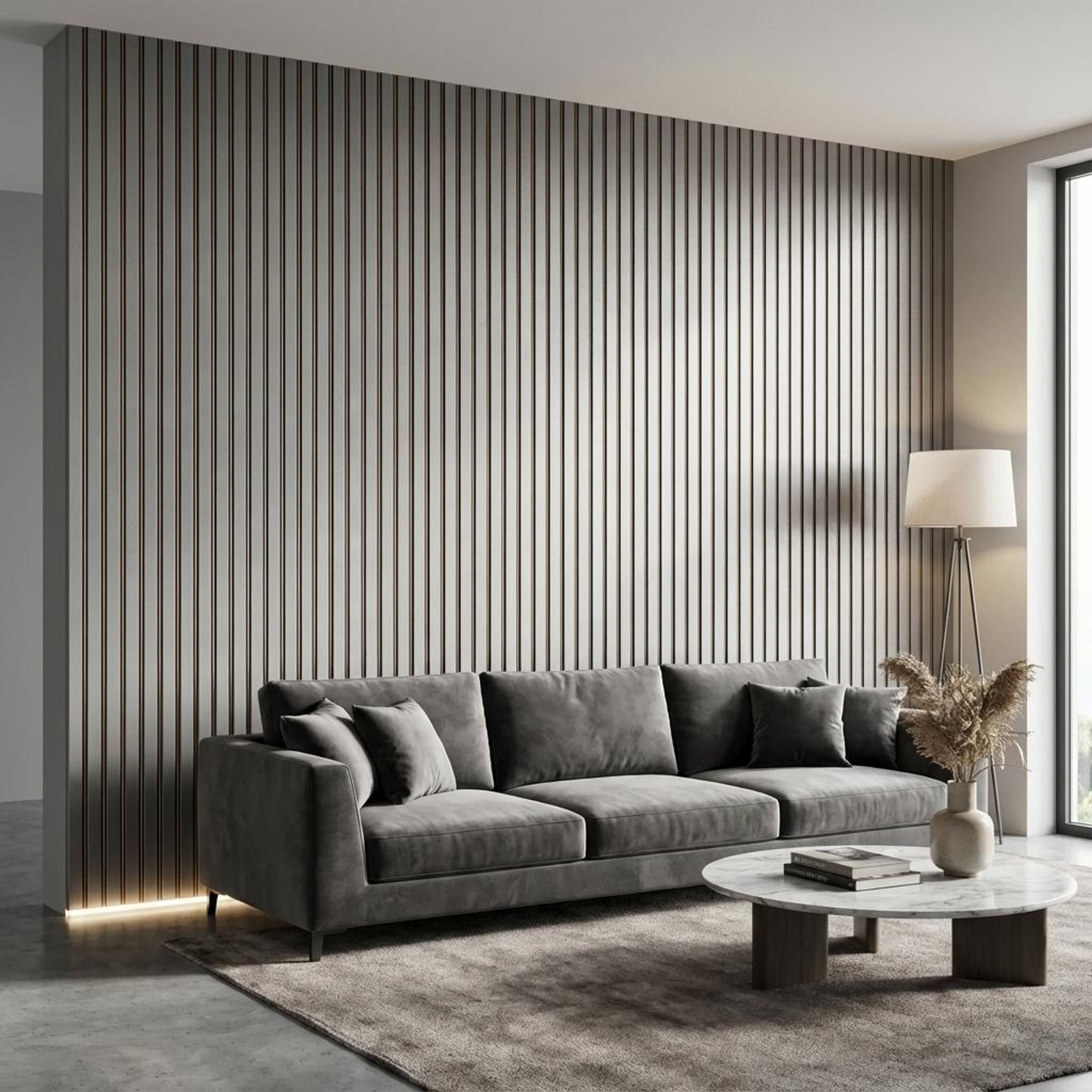 Pure Root 423 Metallic bronze Polystyrene Panels | 8 x 0.3 Ft, 12 mm