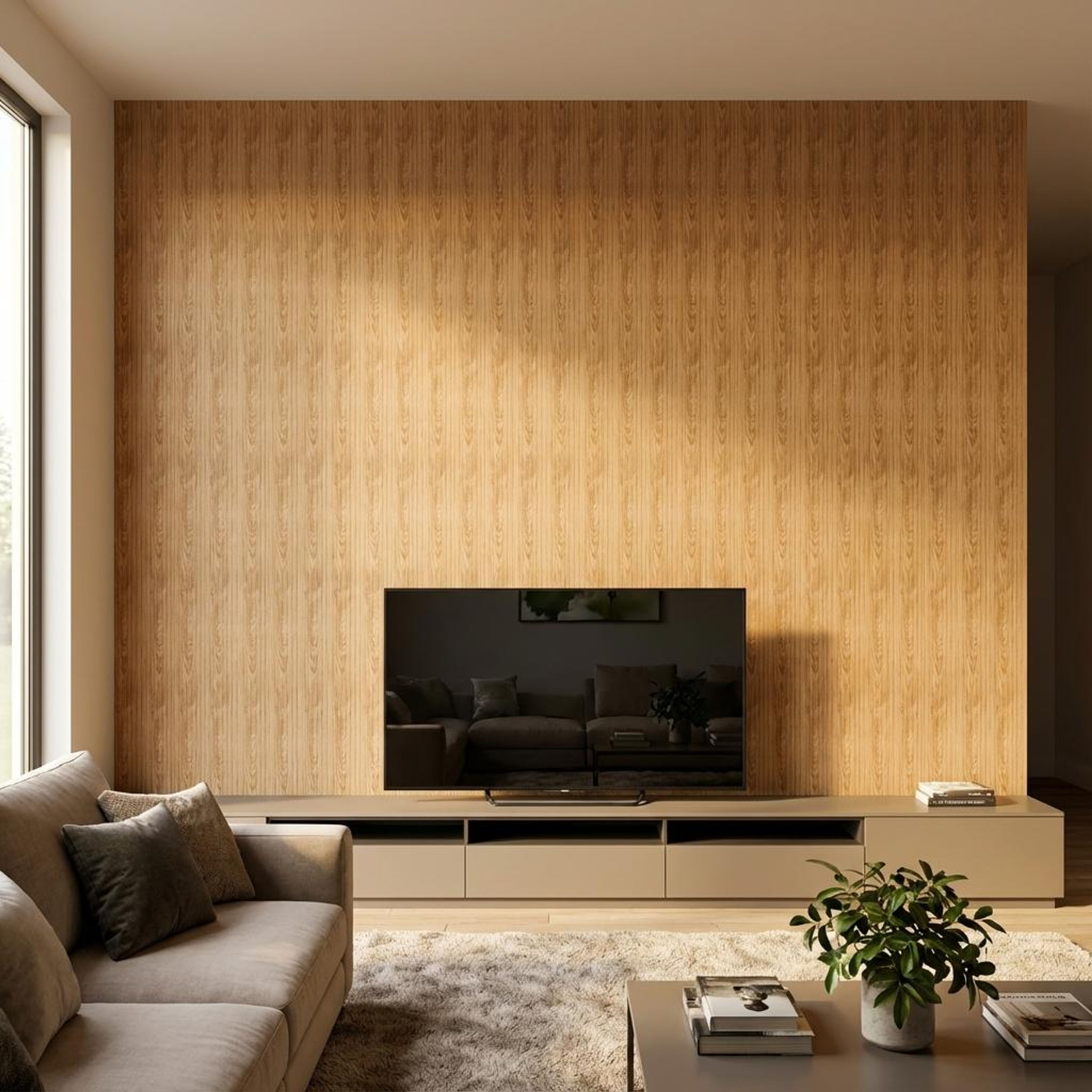 Urban Echo 408 Brown Polystyrene Panels | 9.5 x 0.4 Ft, 12 mm