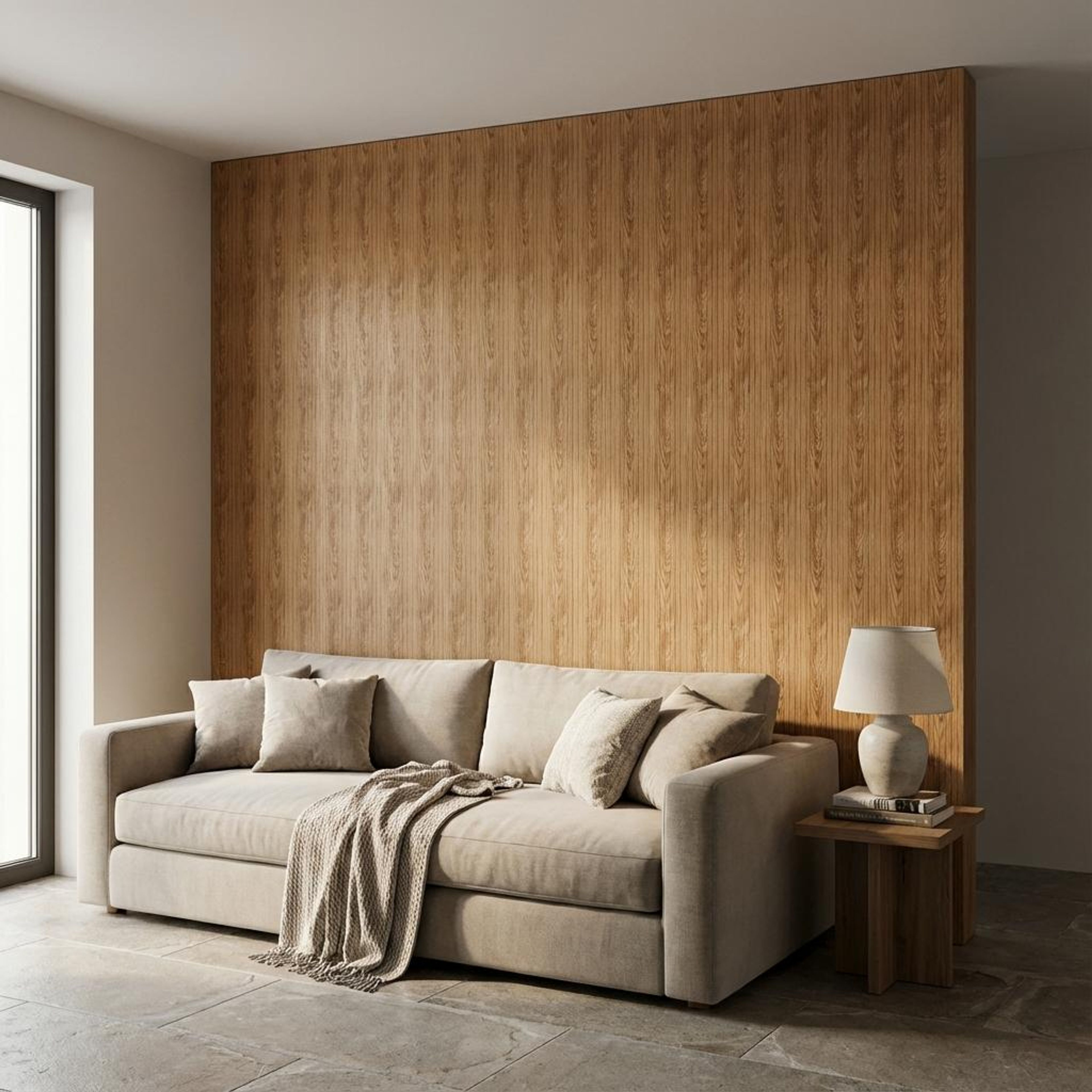 Urban Echo 408 Brown Polystyrene Panels | 9.5 x 0.4 Ft, 12 mm