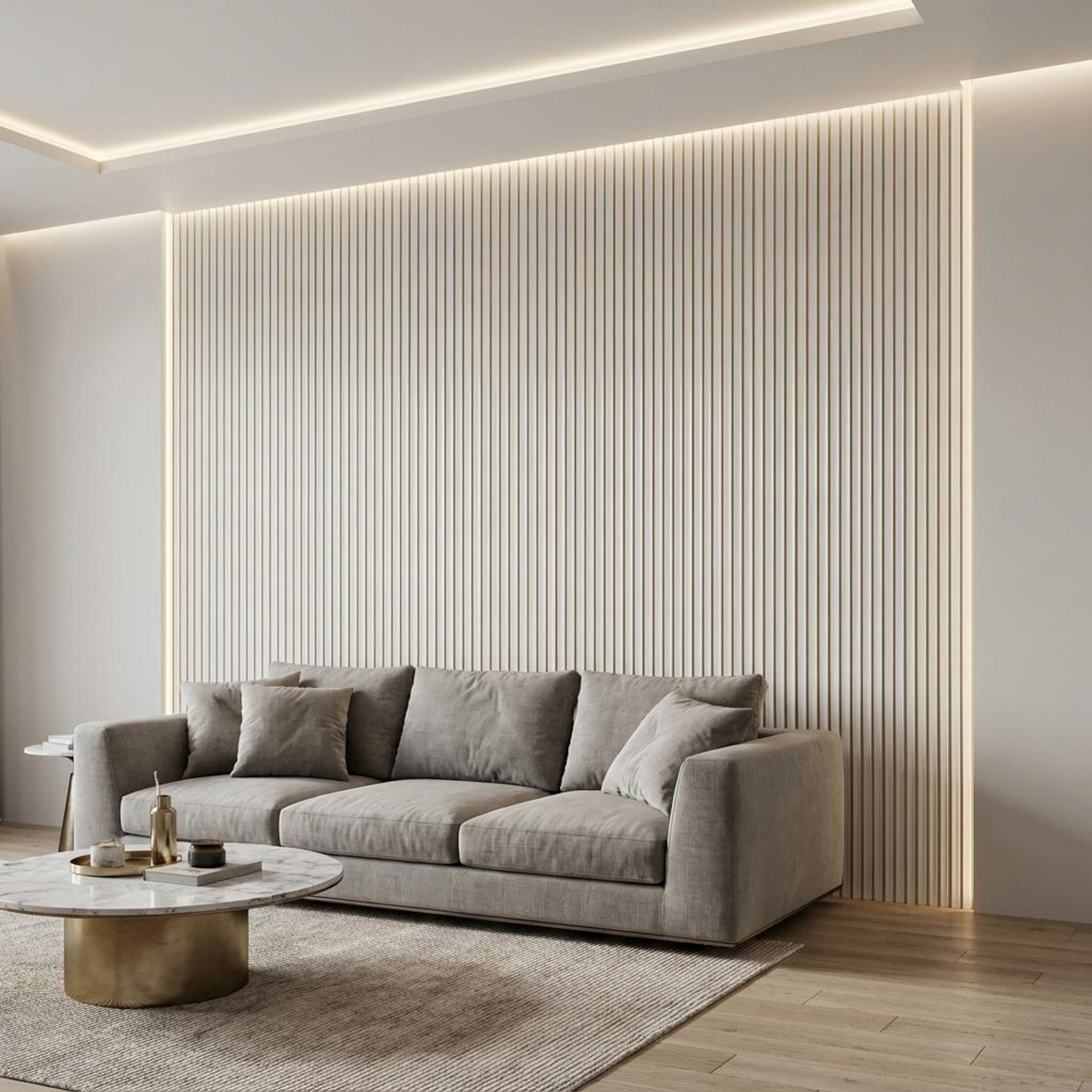 Mira Wood Grey Polystyrene Panels | 9.5 x 0.4 Ft, 12 mm