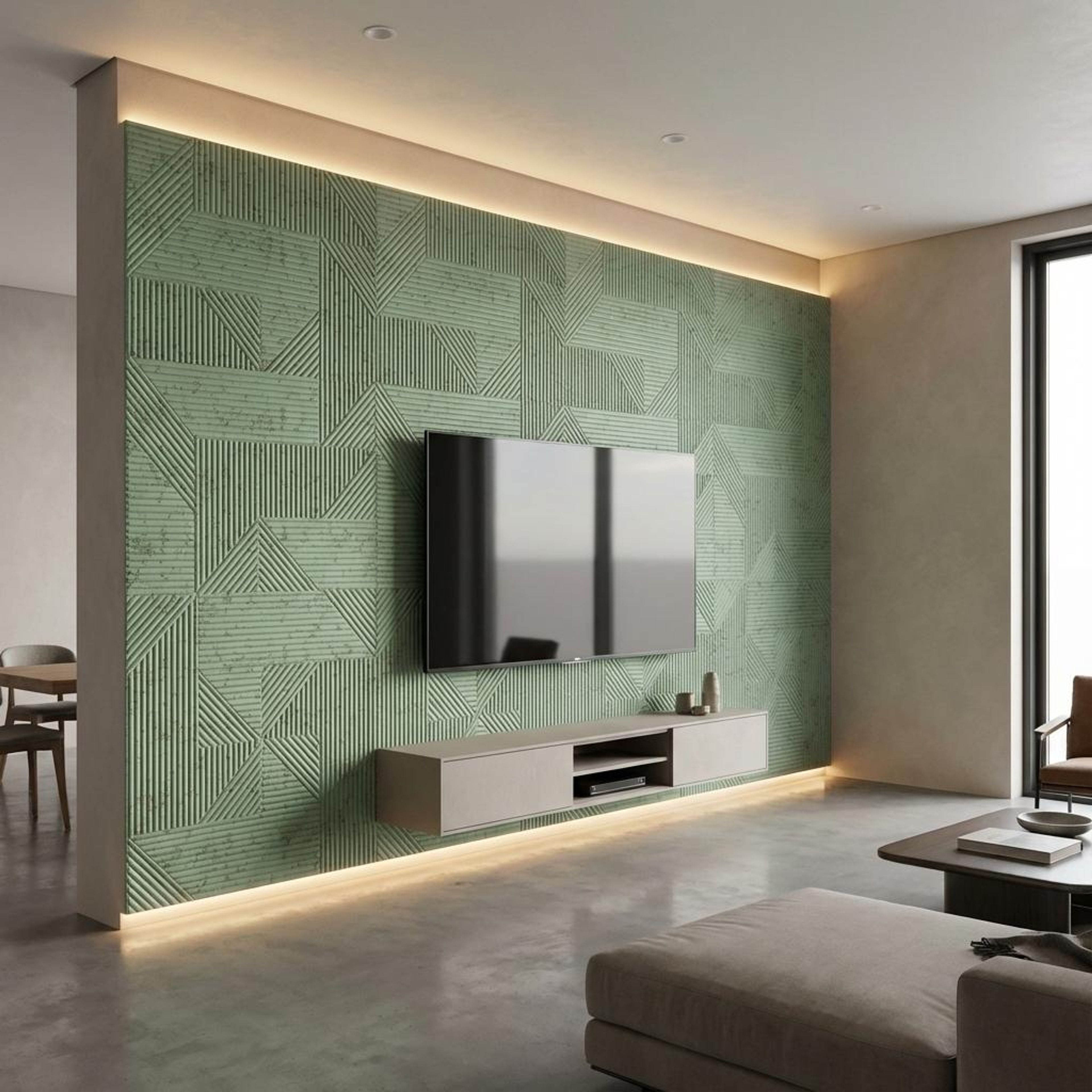 Silva Leaf 394 Multi-colour Velvet Panels | 8 x 2 Ft, 2 mm