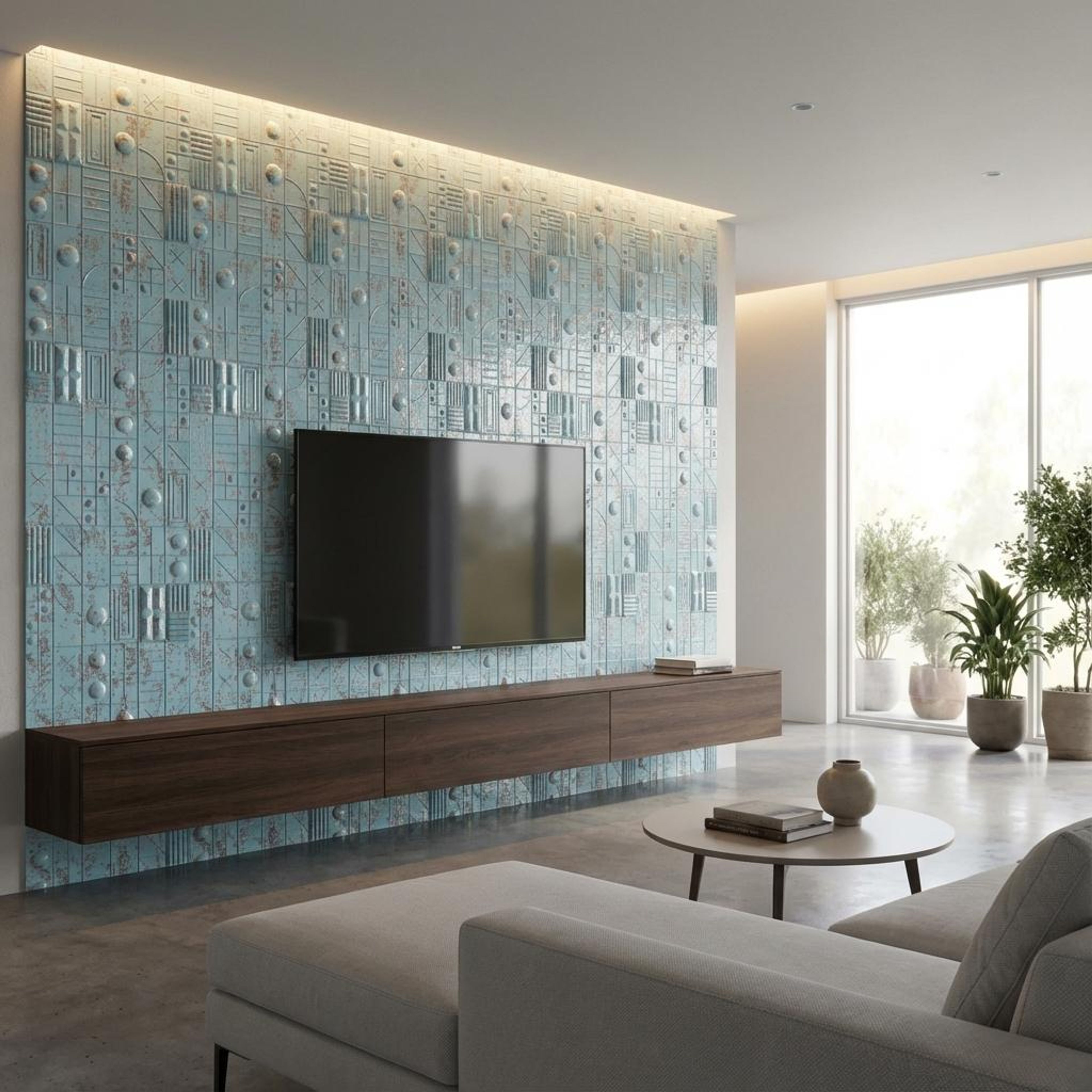 Viva Hue Blue Velvet Panels | 8 x 2 Ft, 2 mm