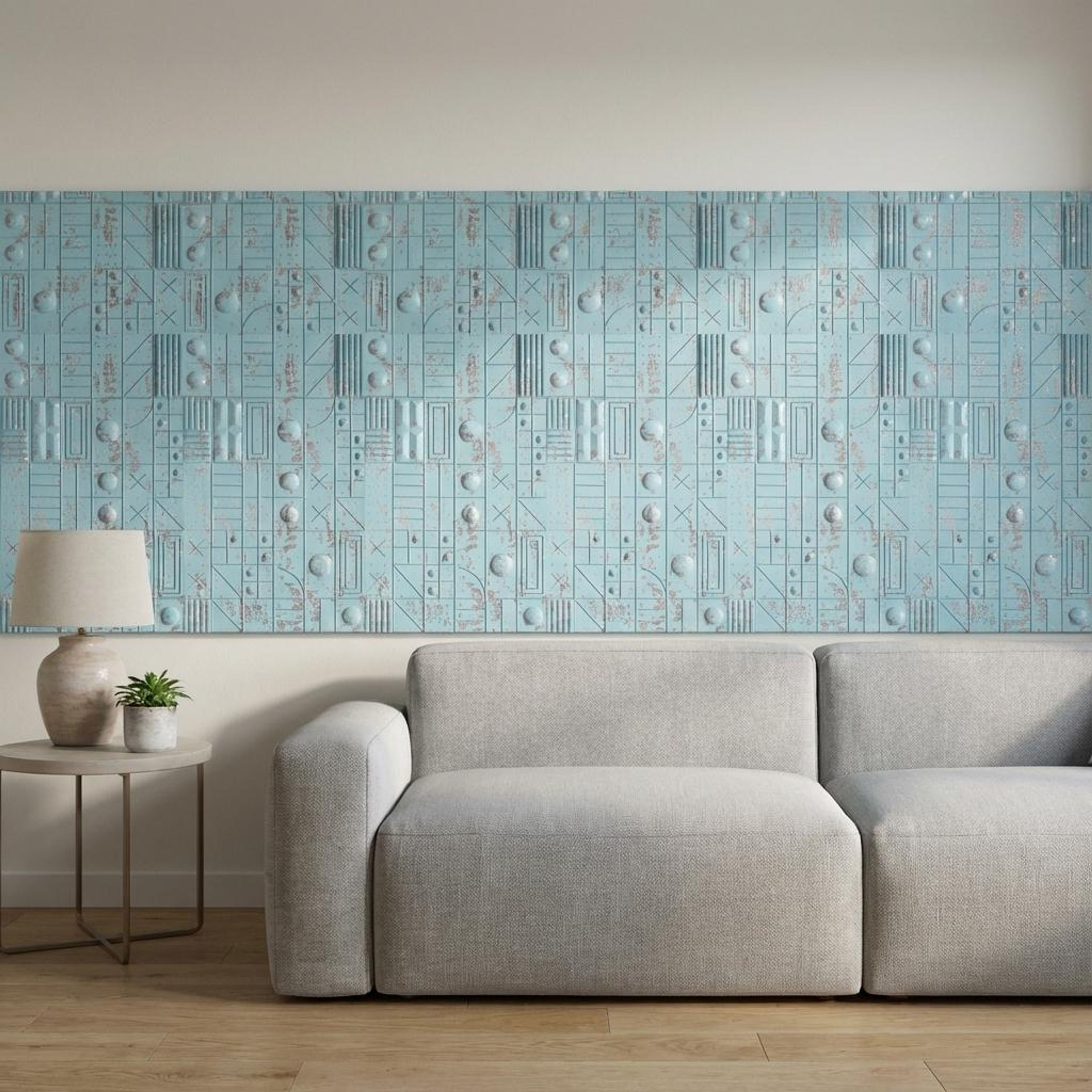 Viva Hue Blue Velvet Panels | 8 x 2 Ft, 2 mm