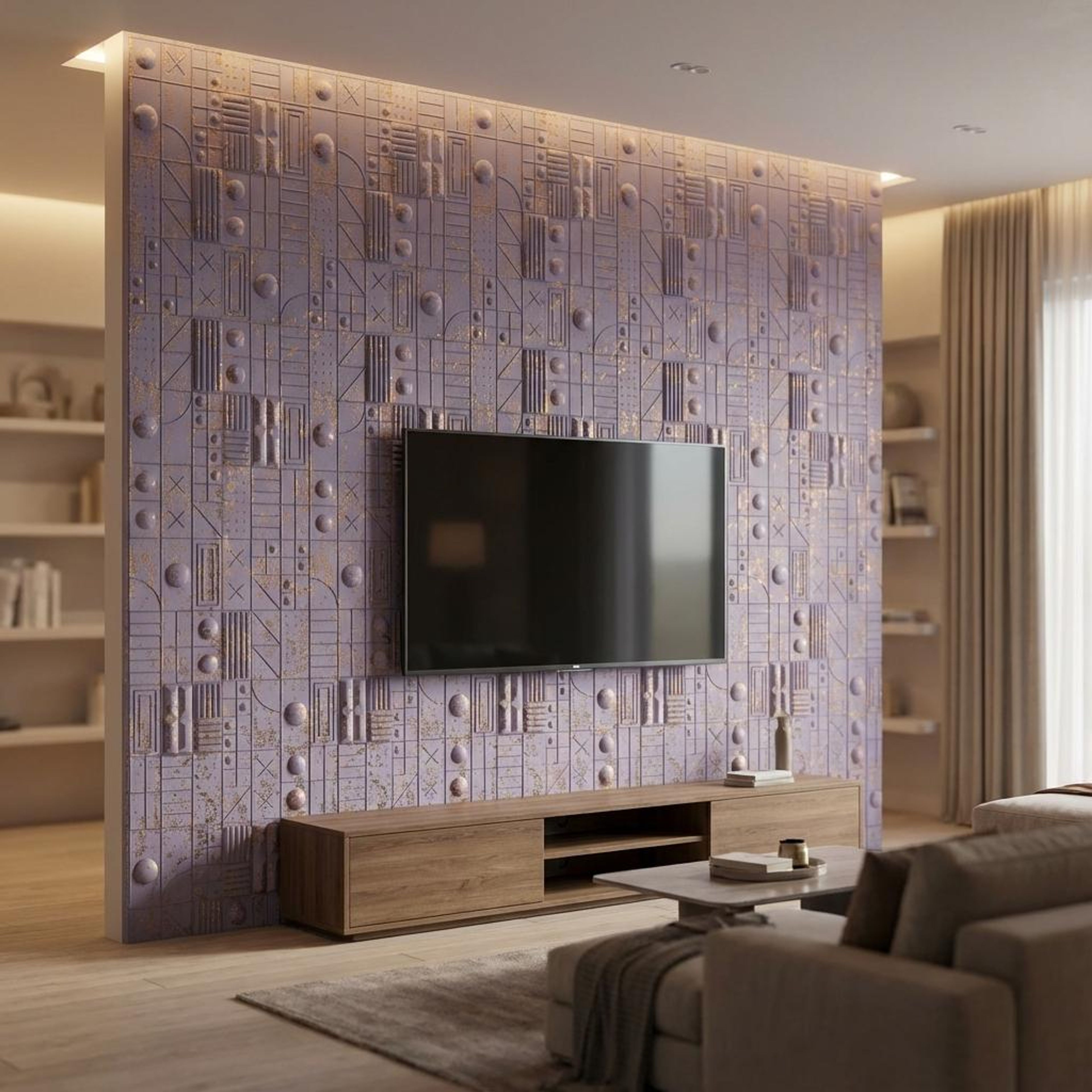 Vert Echo Violet Velvet Panels | 8 x 2 Ft, 2 mm