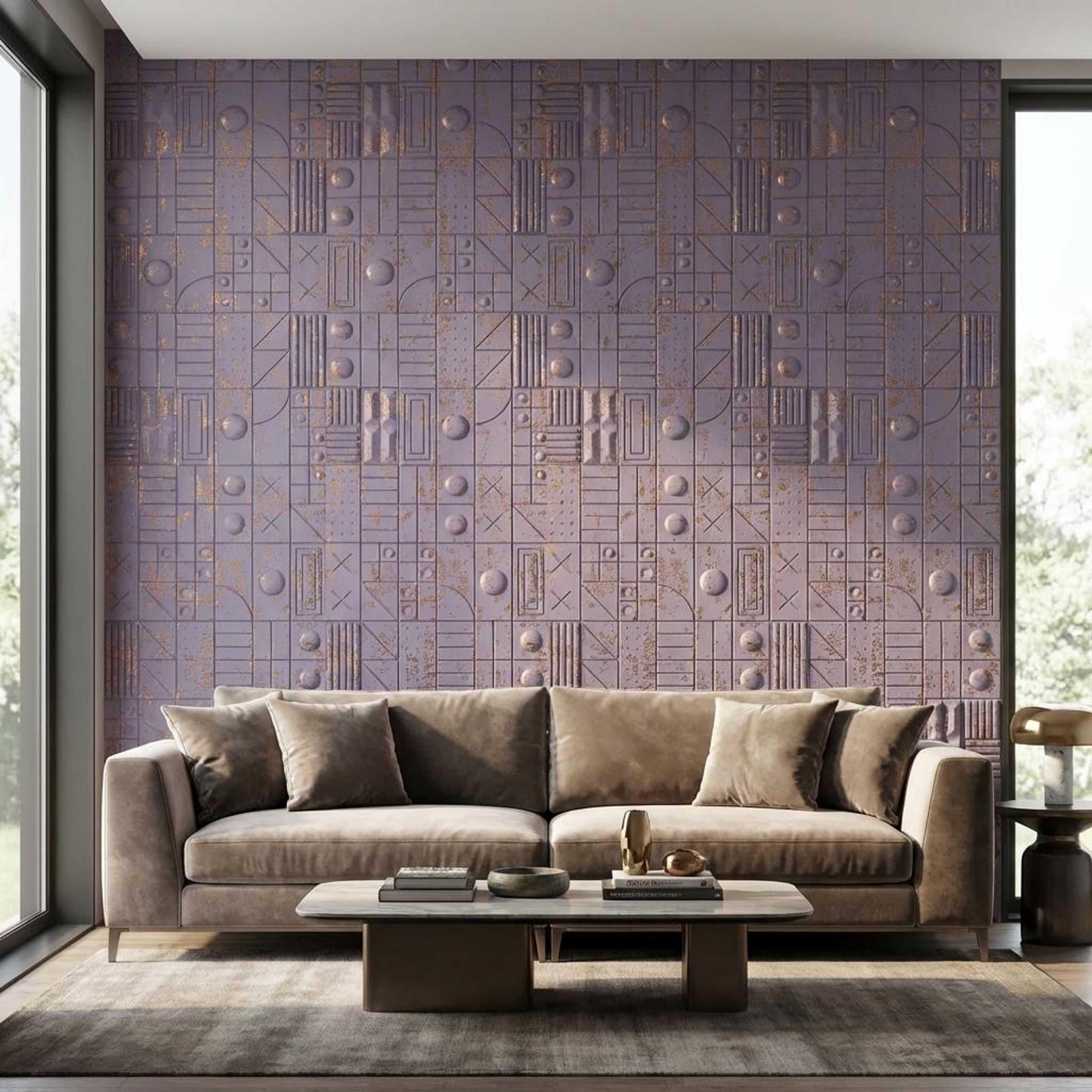 Vert Echo Violet Velvet Panels | 8 x 2 Ft, 2 mm