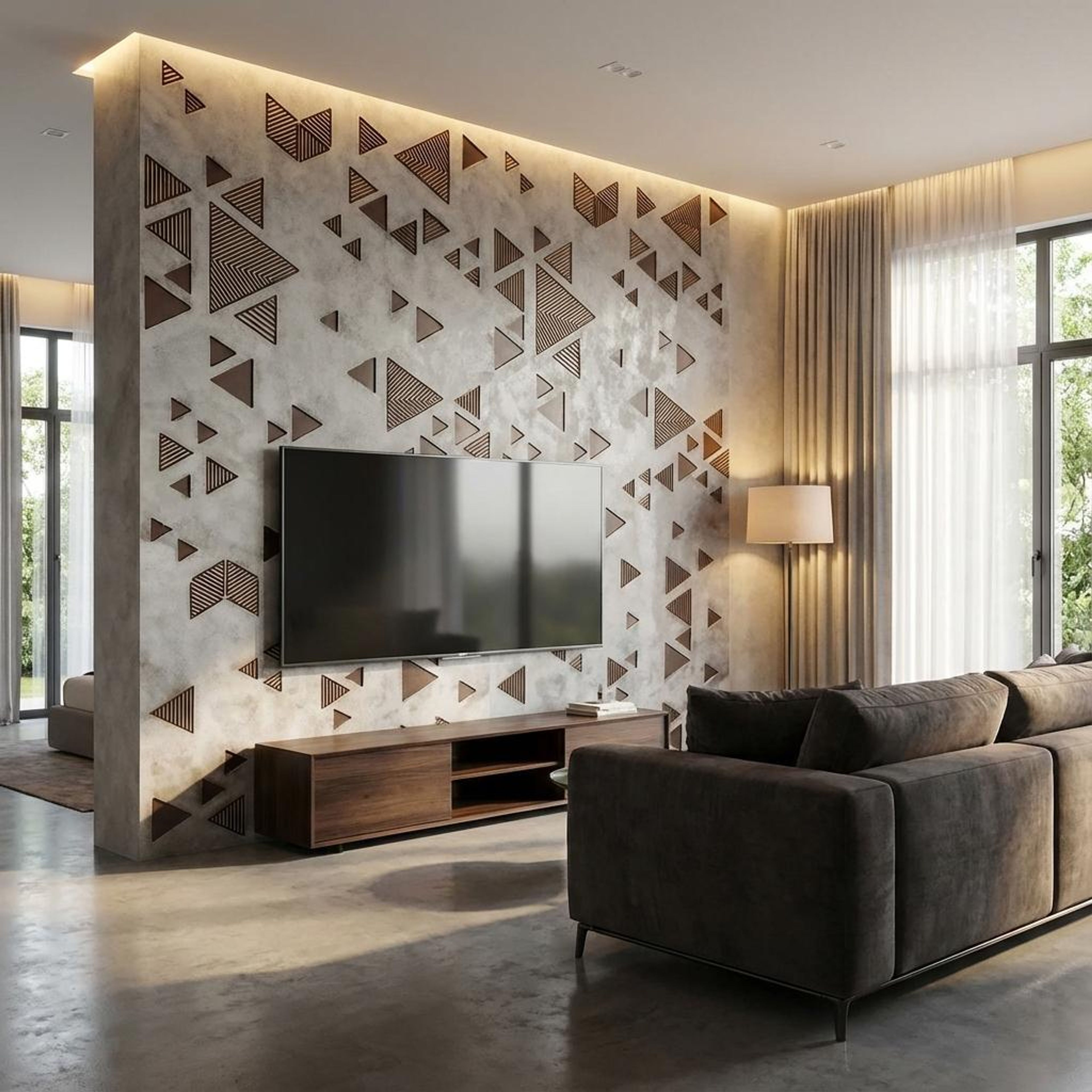 Aria Luxe Multi-colour HDF Panels | 8 x 4 Ft, 12 mm