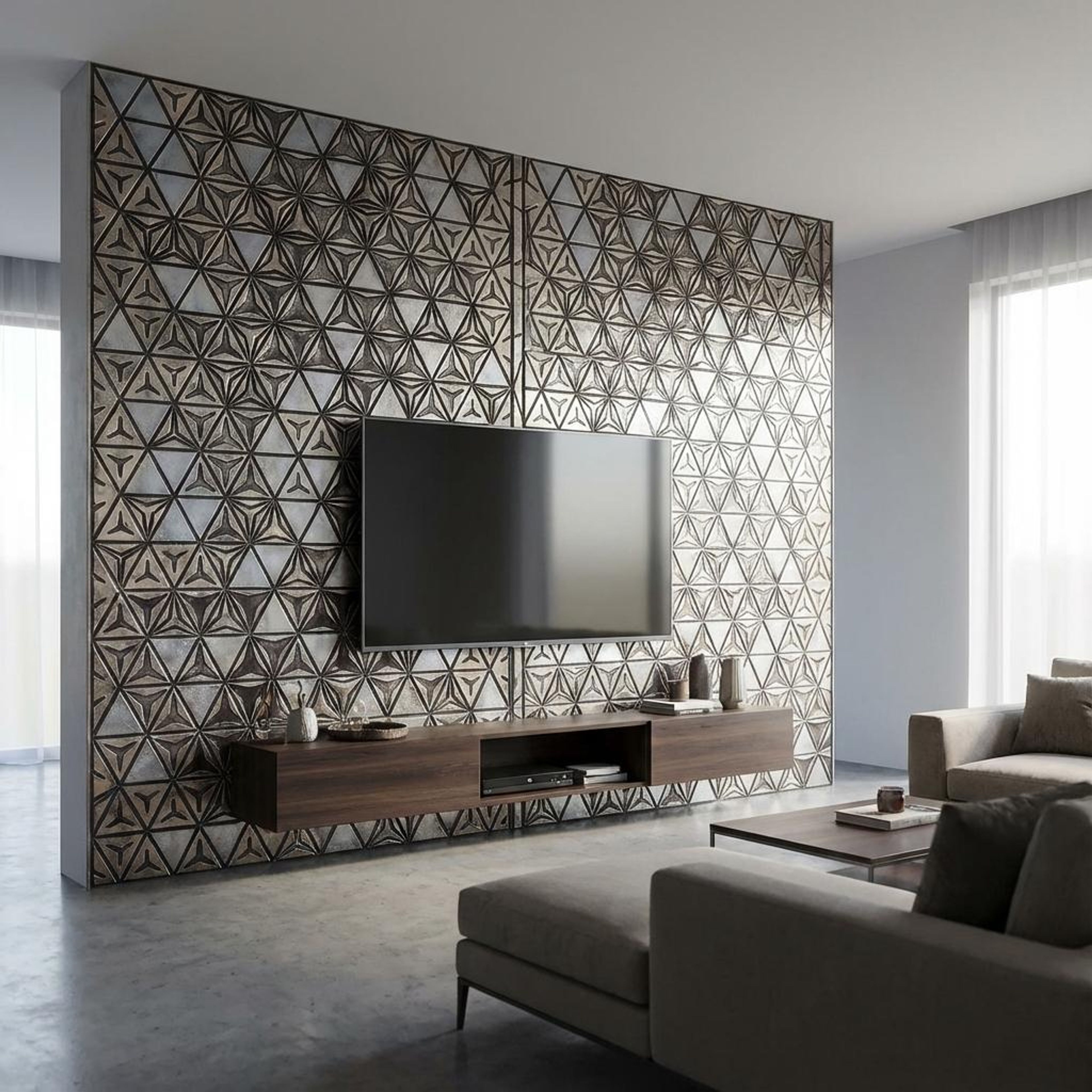 Sable Frost Multi-colour HDF Panels | 8 x 4 Ft, 12 mm