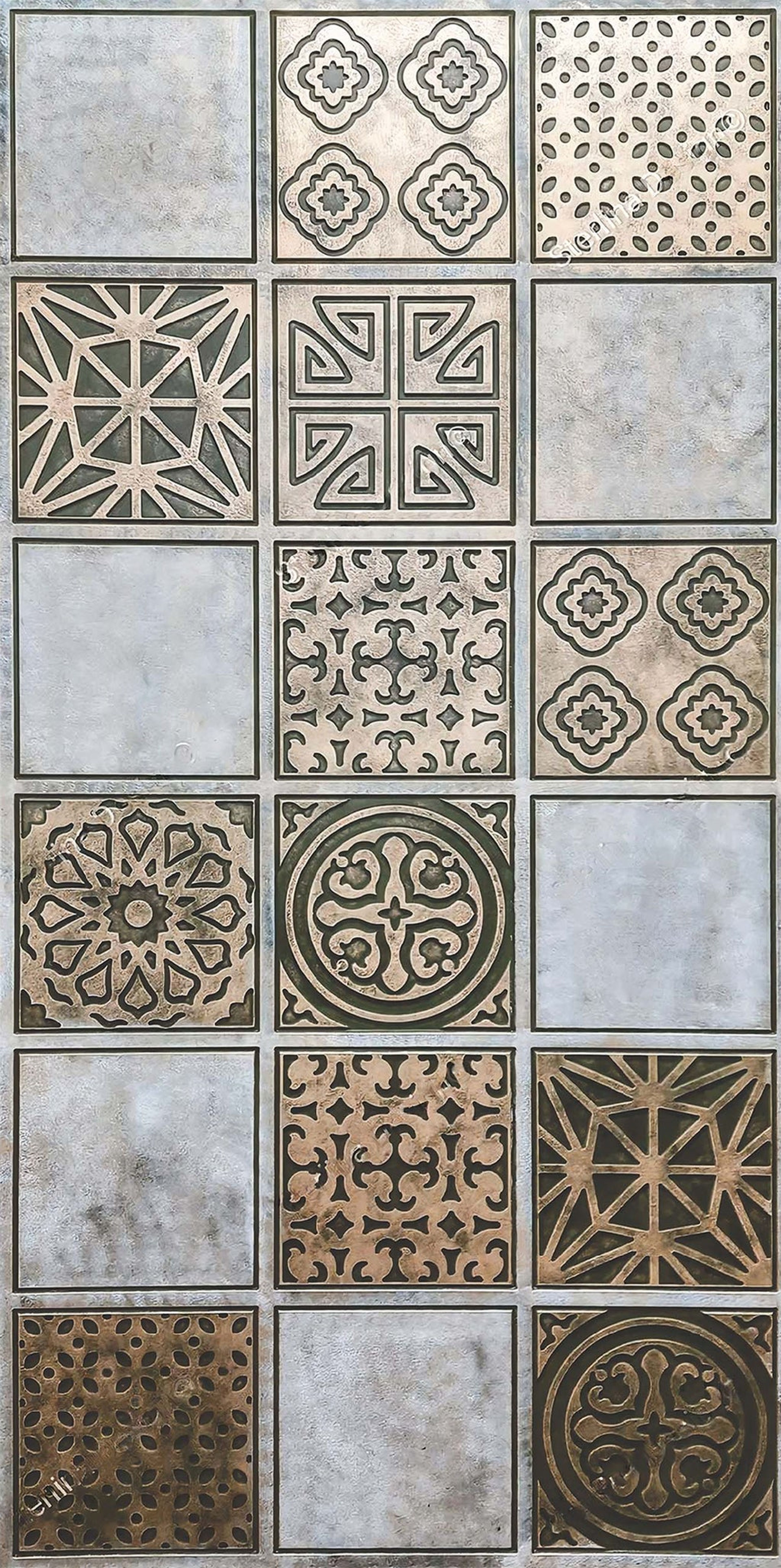 Urban Bloom Multi-colour HDF Panels | 8 x 4 Ft, 12 mm