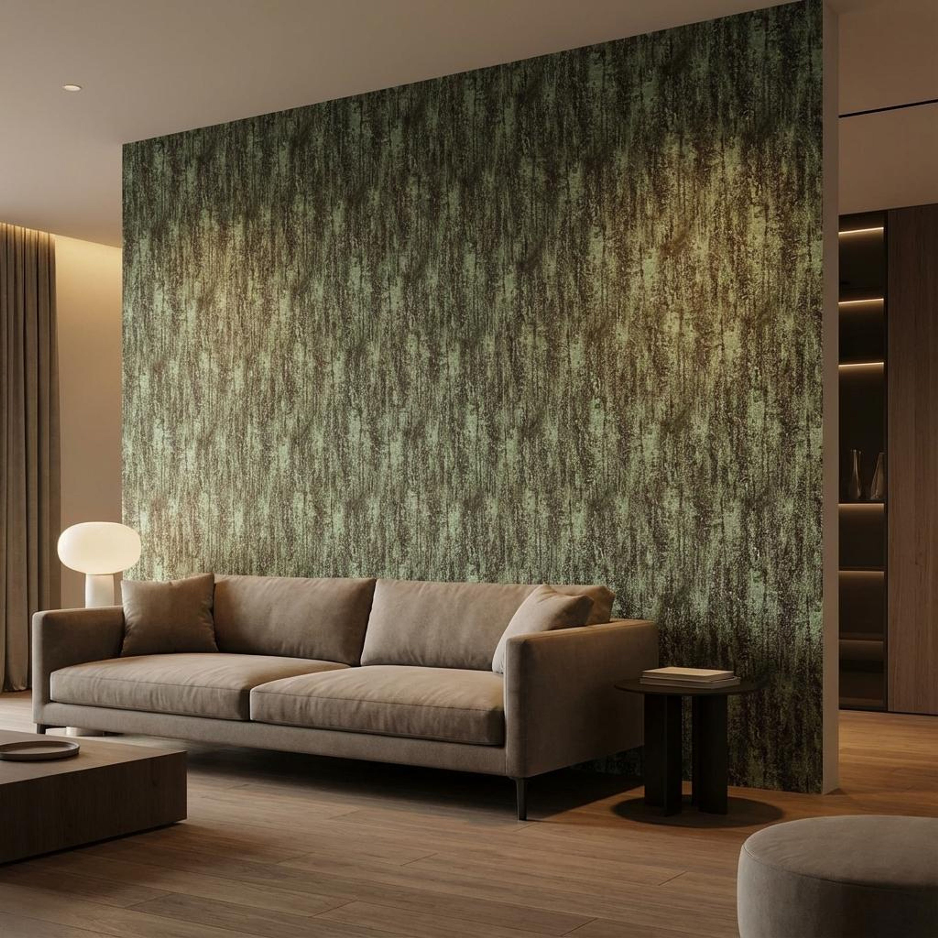 Sable Leaf Multi-colour Linen Panels | 8 x 4 Ft, 2 mm