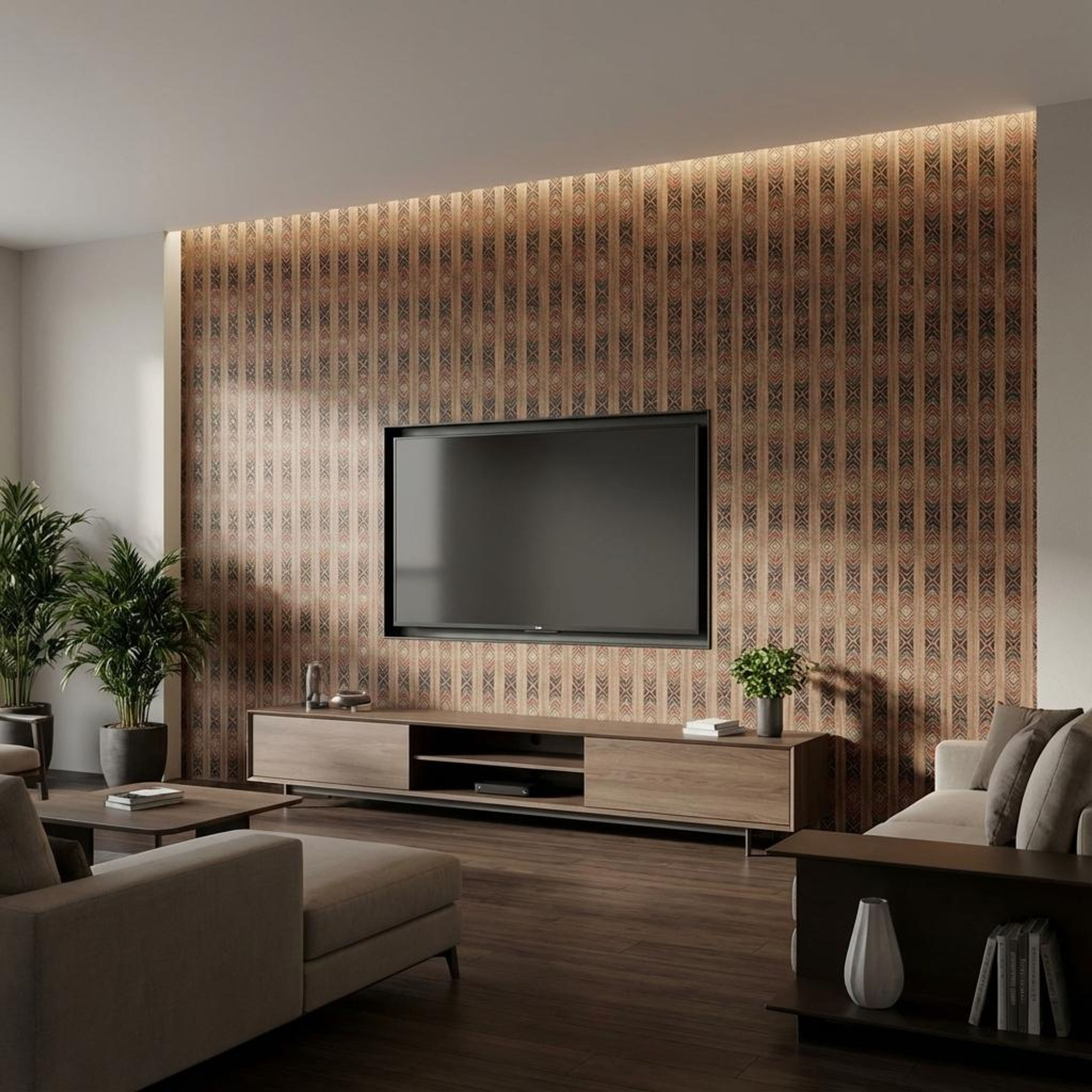 Côte Leaf Multi-colour Cork Panels | 8 x 0.4 Ft, 15 mm