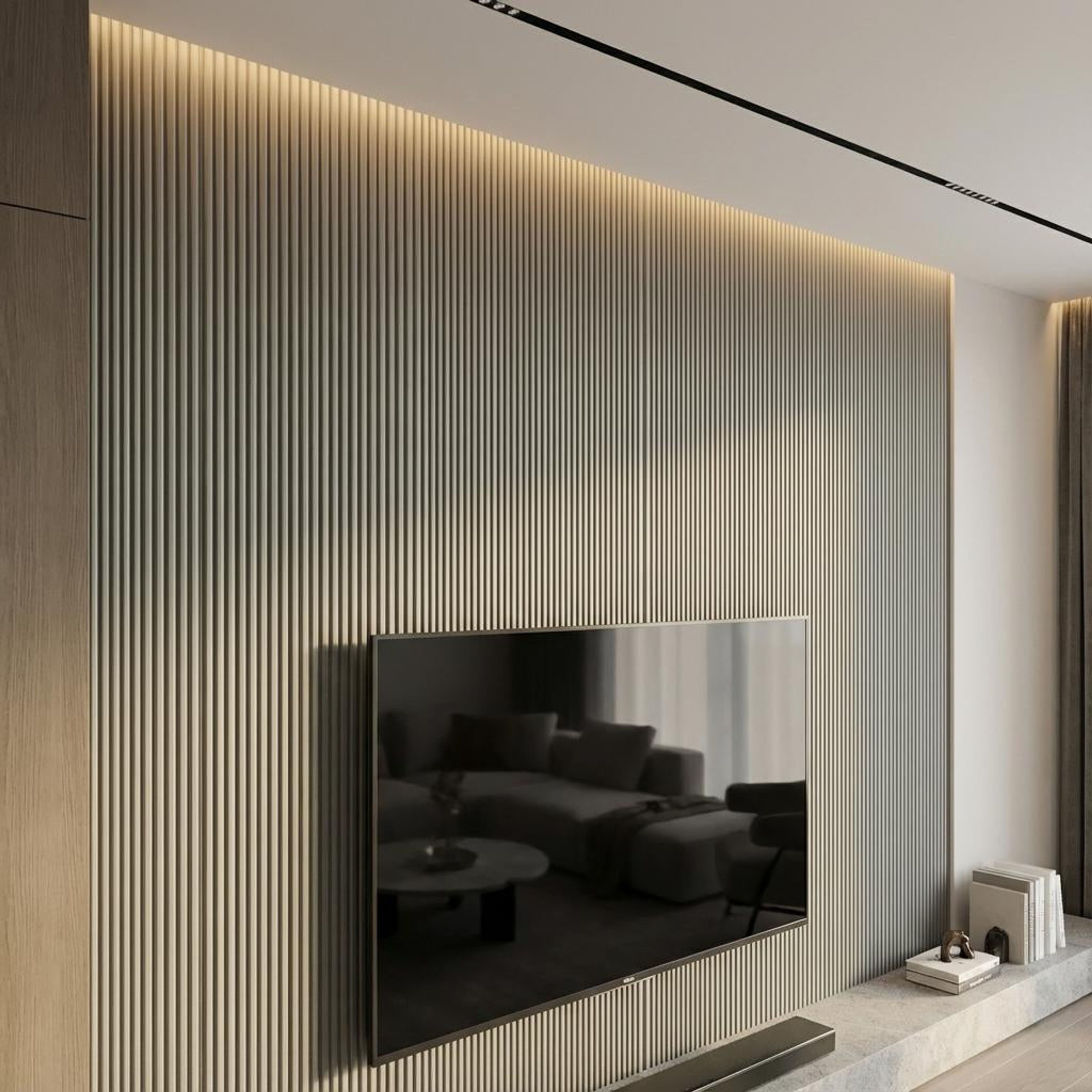 Lune Blend Multi-colour PVC Panels | 8 x 0.4 Ft, 12 mm