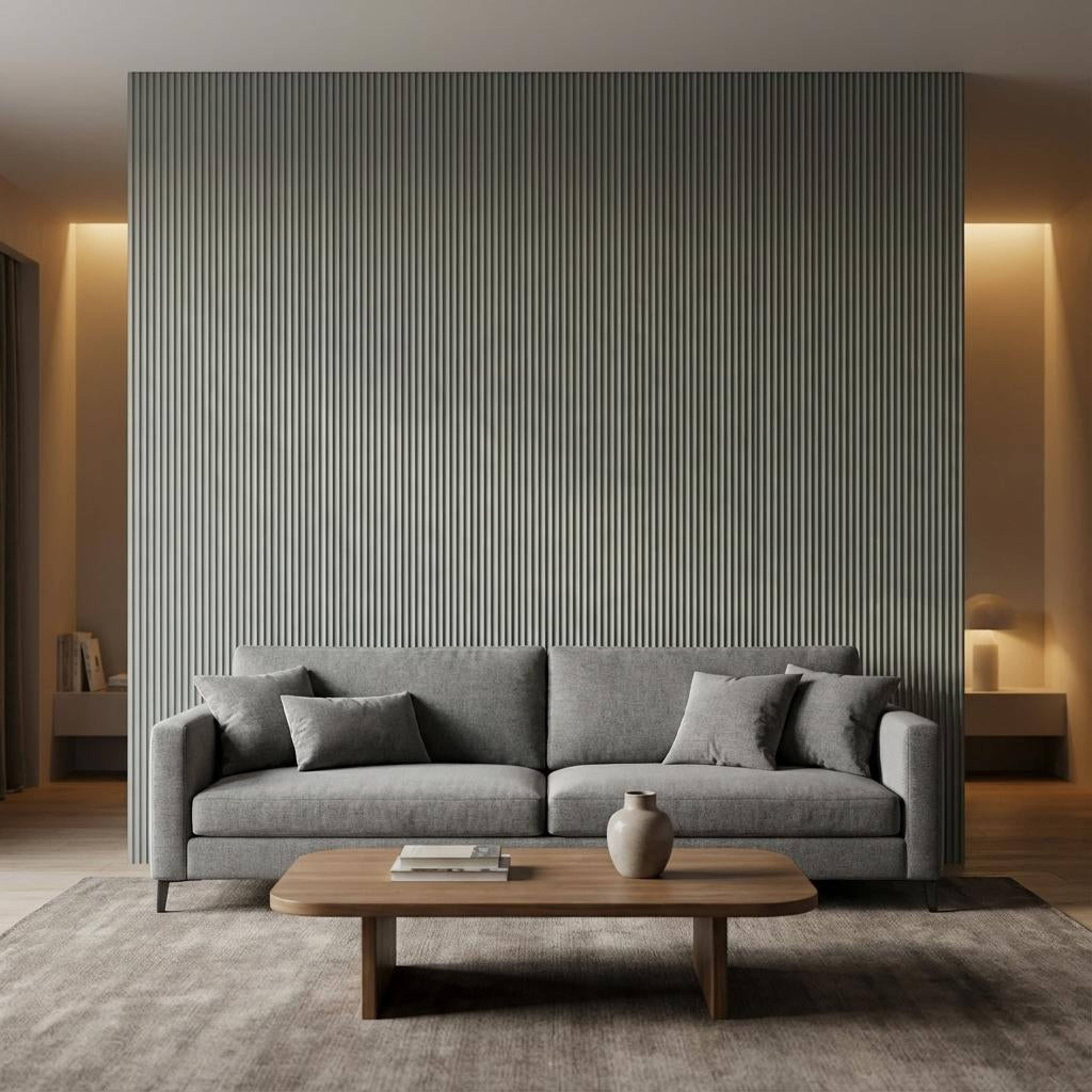 Lune Blend Multi-colour PVC Panels | 8 x 0.4 Ft, 12 mm