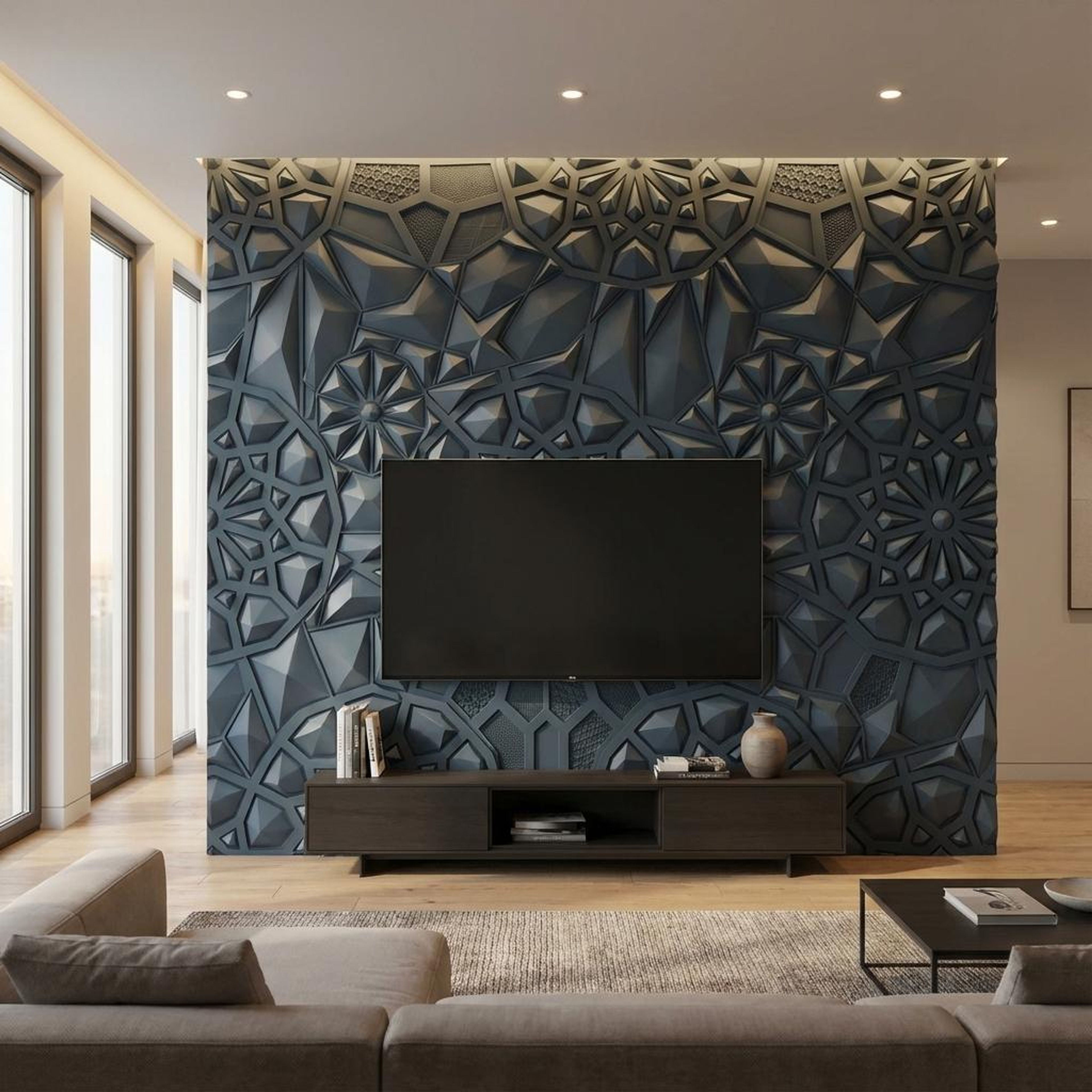 Flint Grain Multi-colour HDF Panels | 8 x 4 Ft, 18 mm