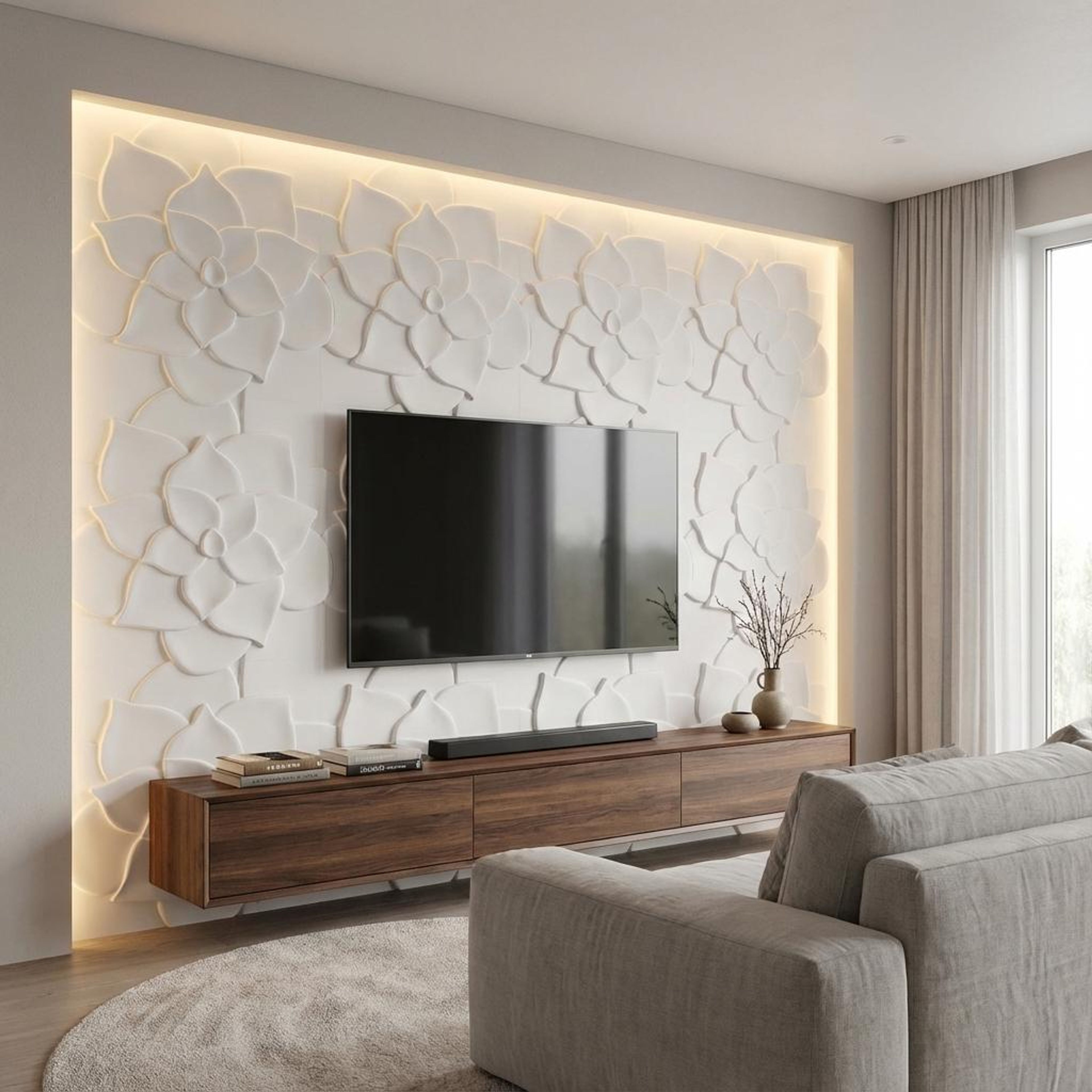 Silva Wave Multi-colour HDF Panels | 8 x 4 Ft, 18 mm