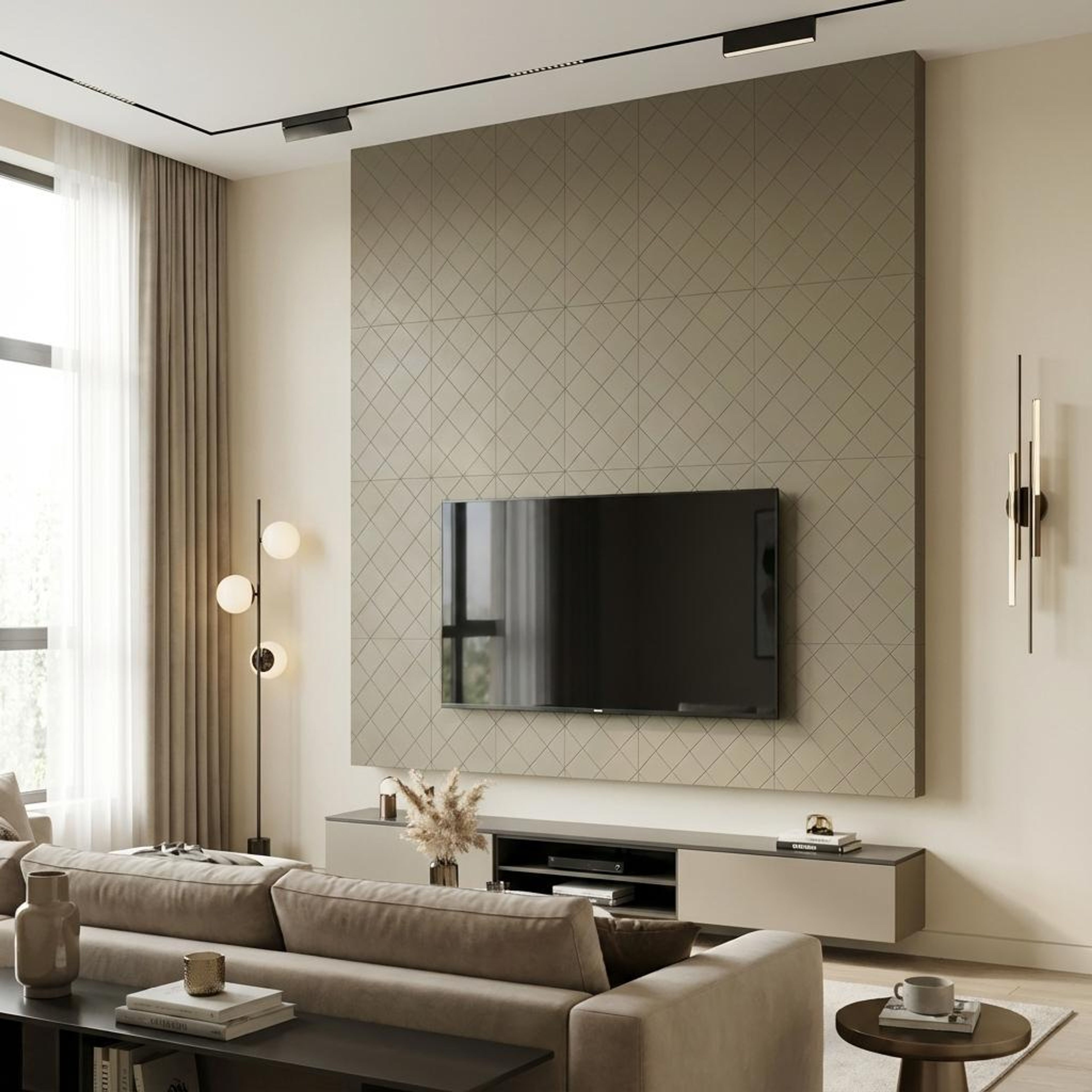 Mira Wave Multi-colour Mirror Panels | 1 x 1 Ft, 5 mm