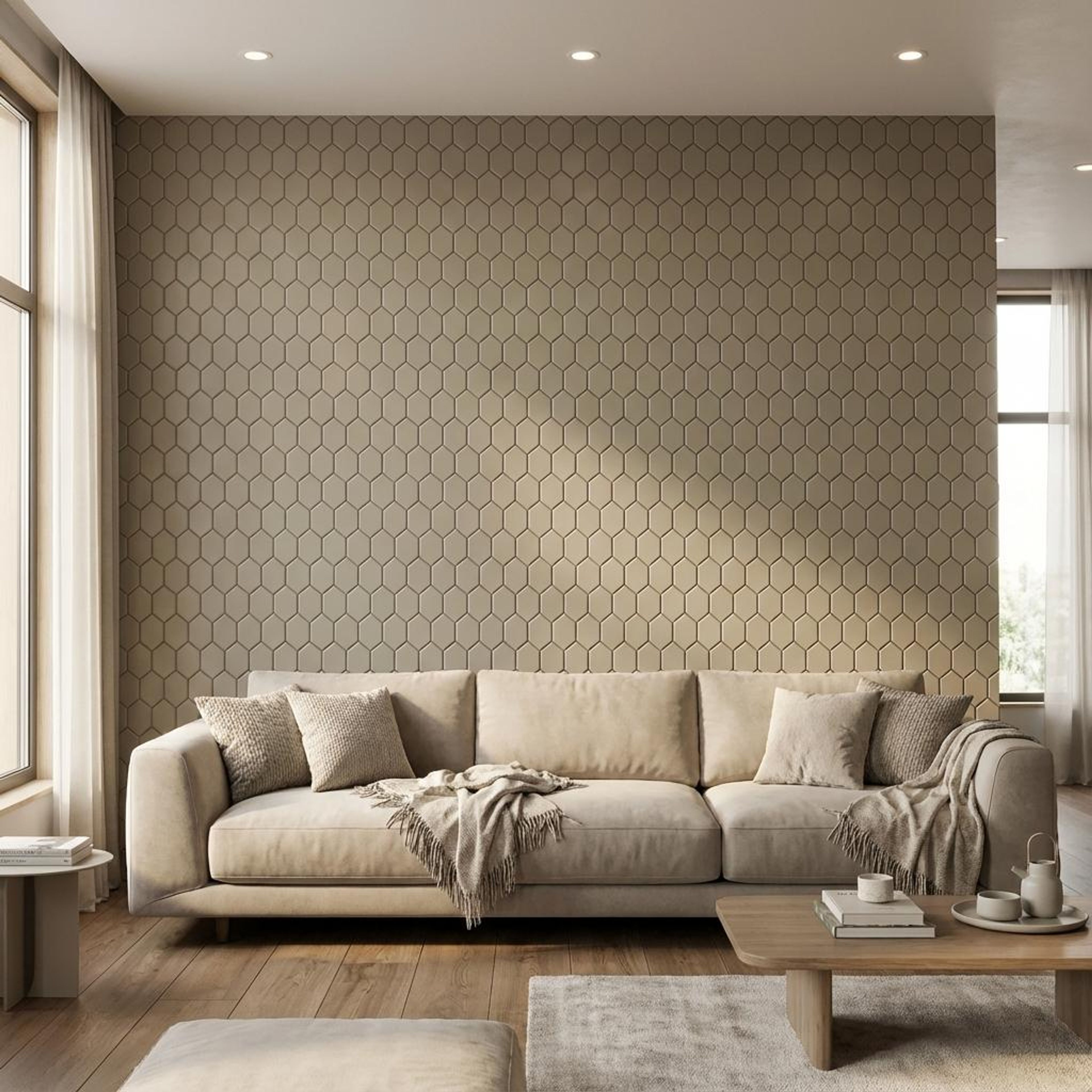 Sable Stone Multi-colour Mirror Panels | 1 x 1 Ft, 5 mm