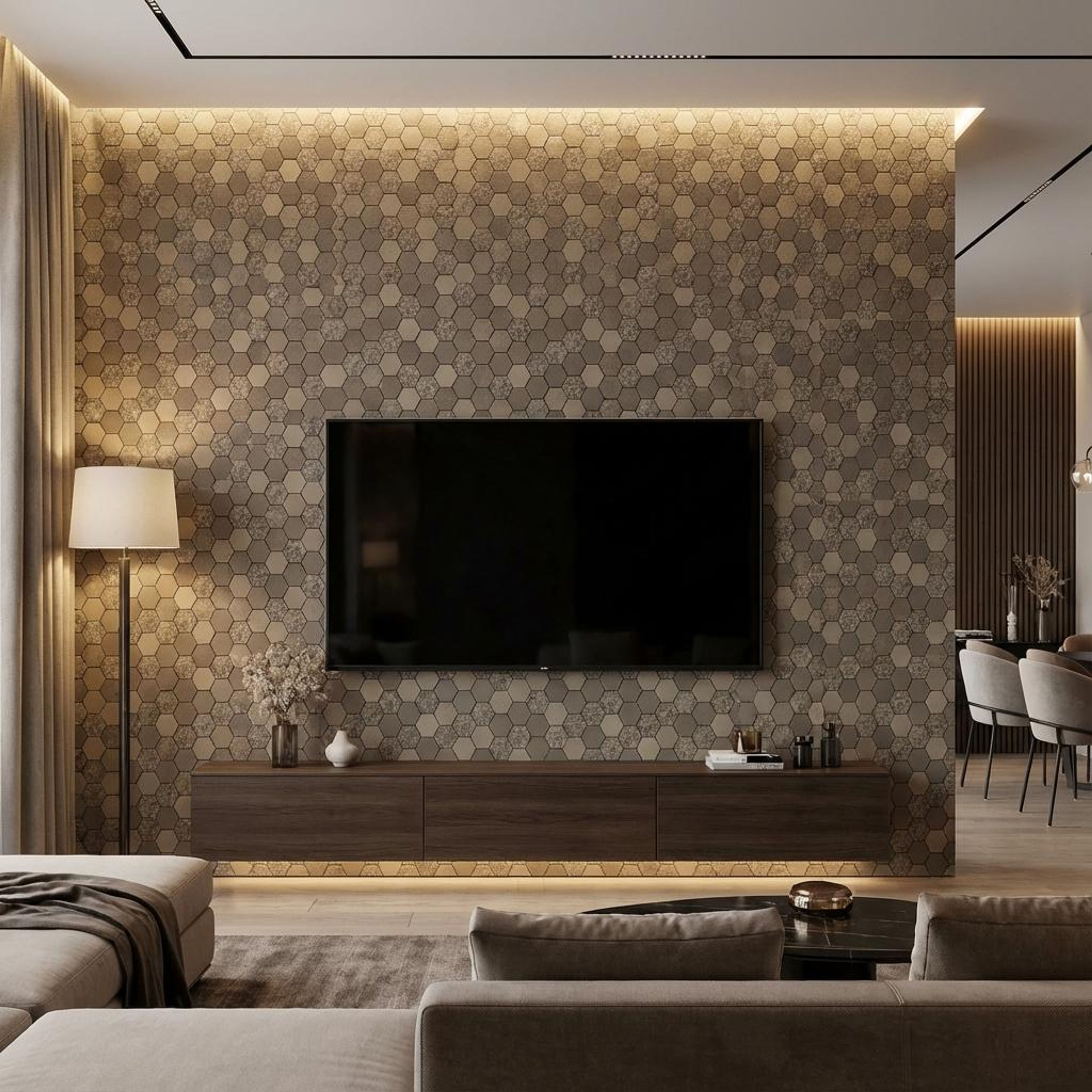 Noir Rise Multi-colour Mirror Panels | 1 x 1 Ft, 5 mm