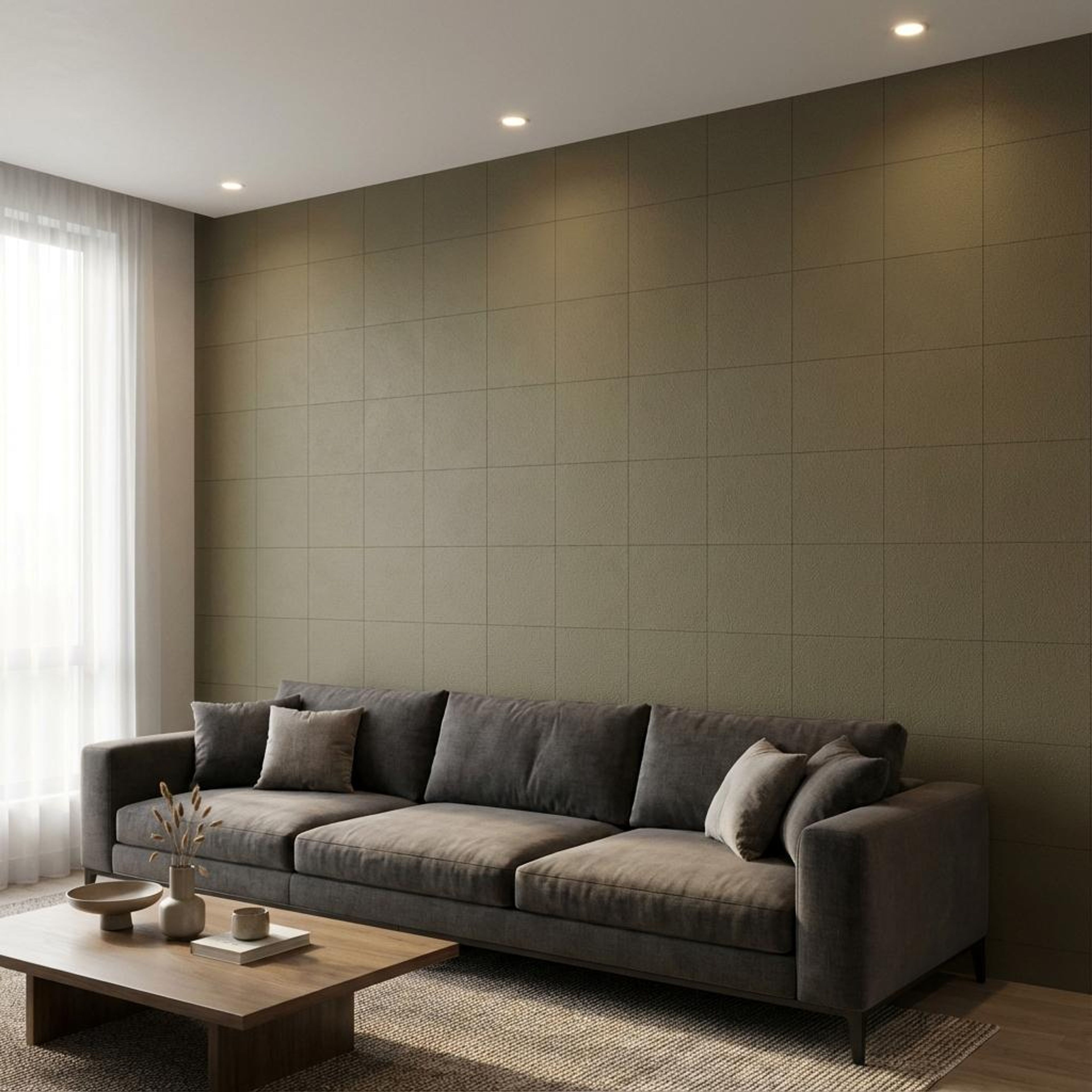 Umber Wave Multi-colour Acrylic Panels | 1 x 1 Ft, 5 mm