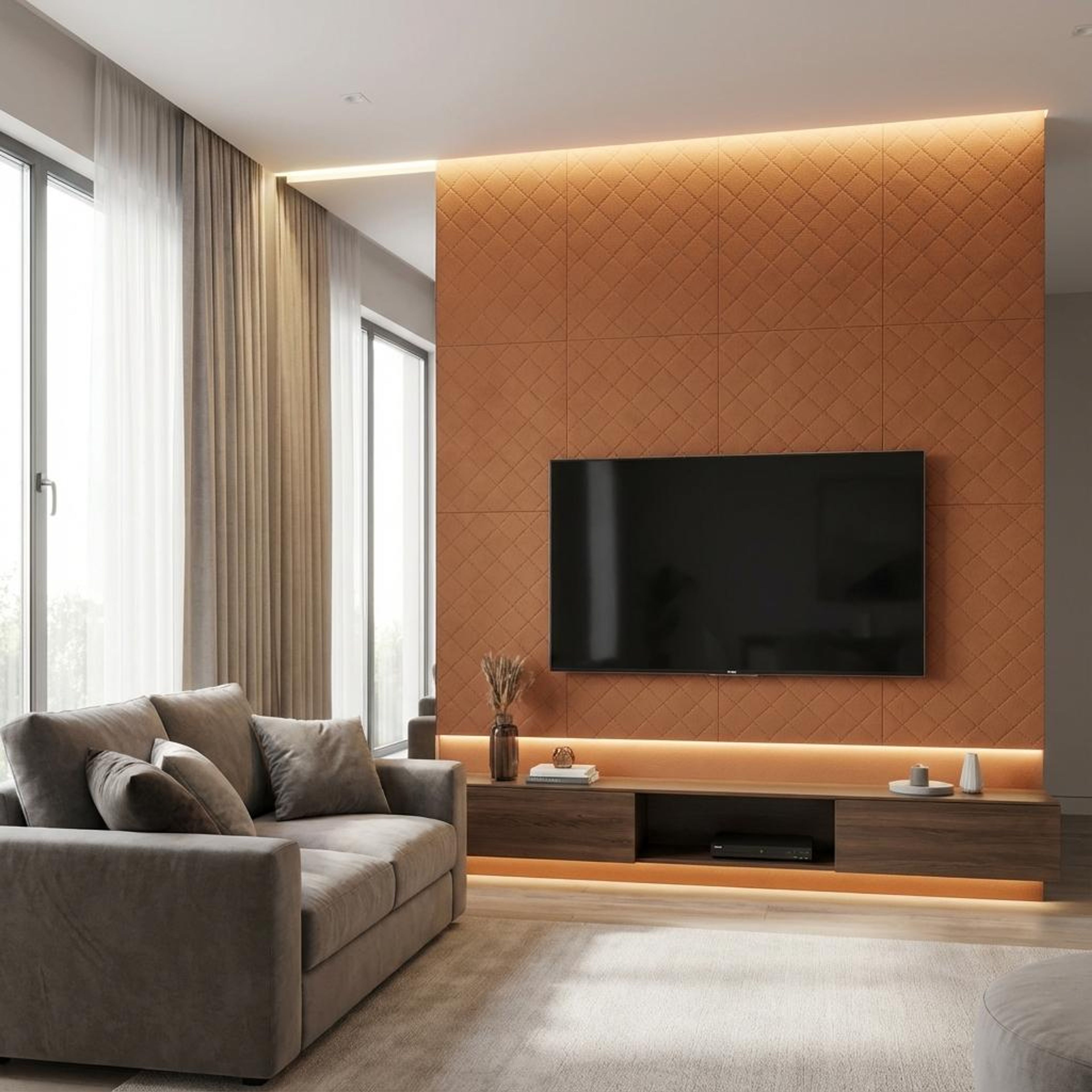 Sable Echo Multi-colour Acrylic Panels | 1 x 1 Ft, 5 mm