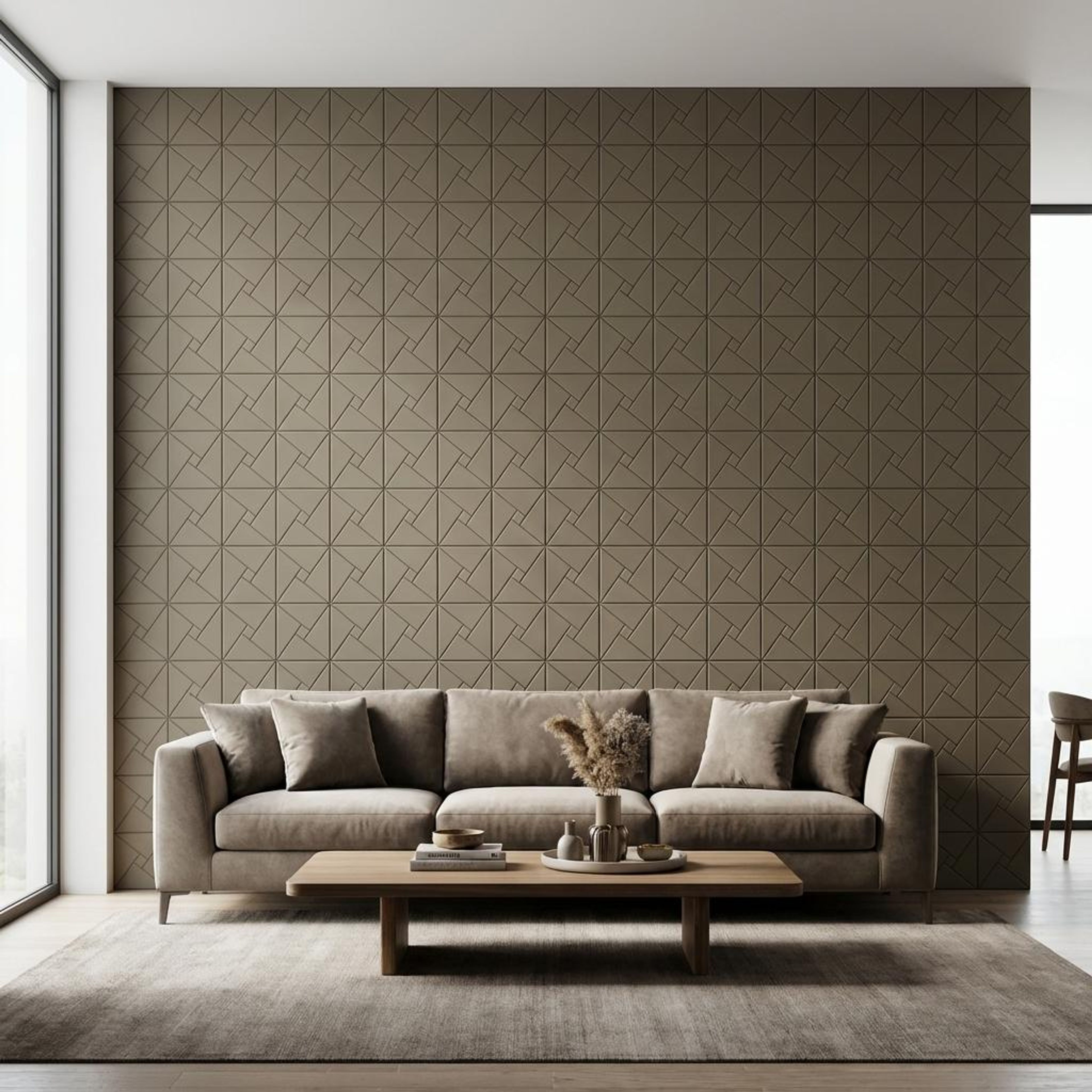 Terra Grain Multi-colour Acrylic Panels | 1 x 1 Ft, 5 mm