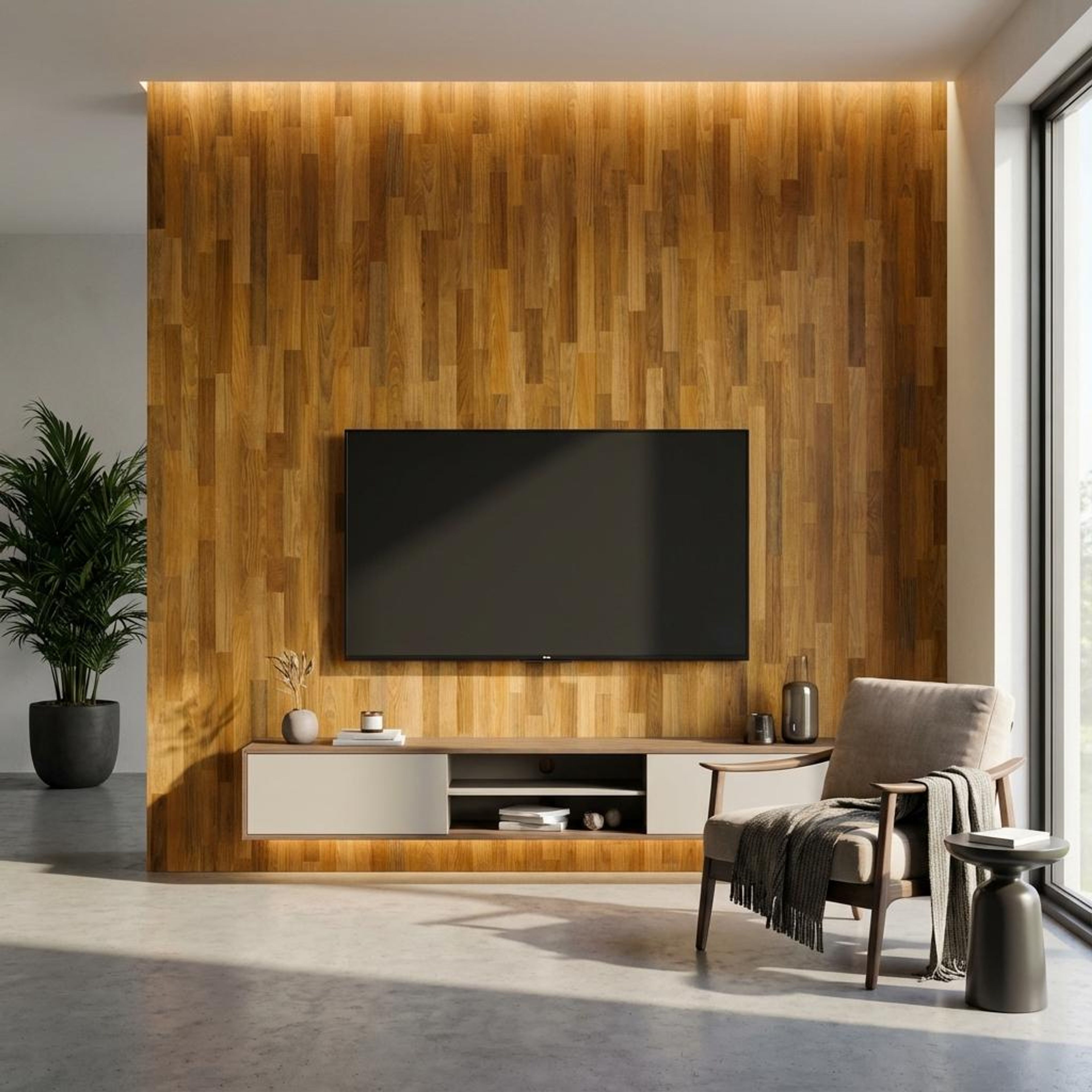 Aria Wood Multi-colour Vinyl Panels | 8.2 x 4 Ft, 1 mm